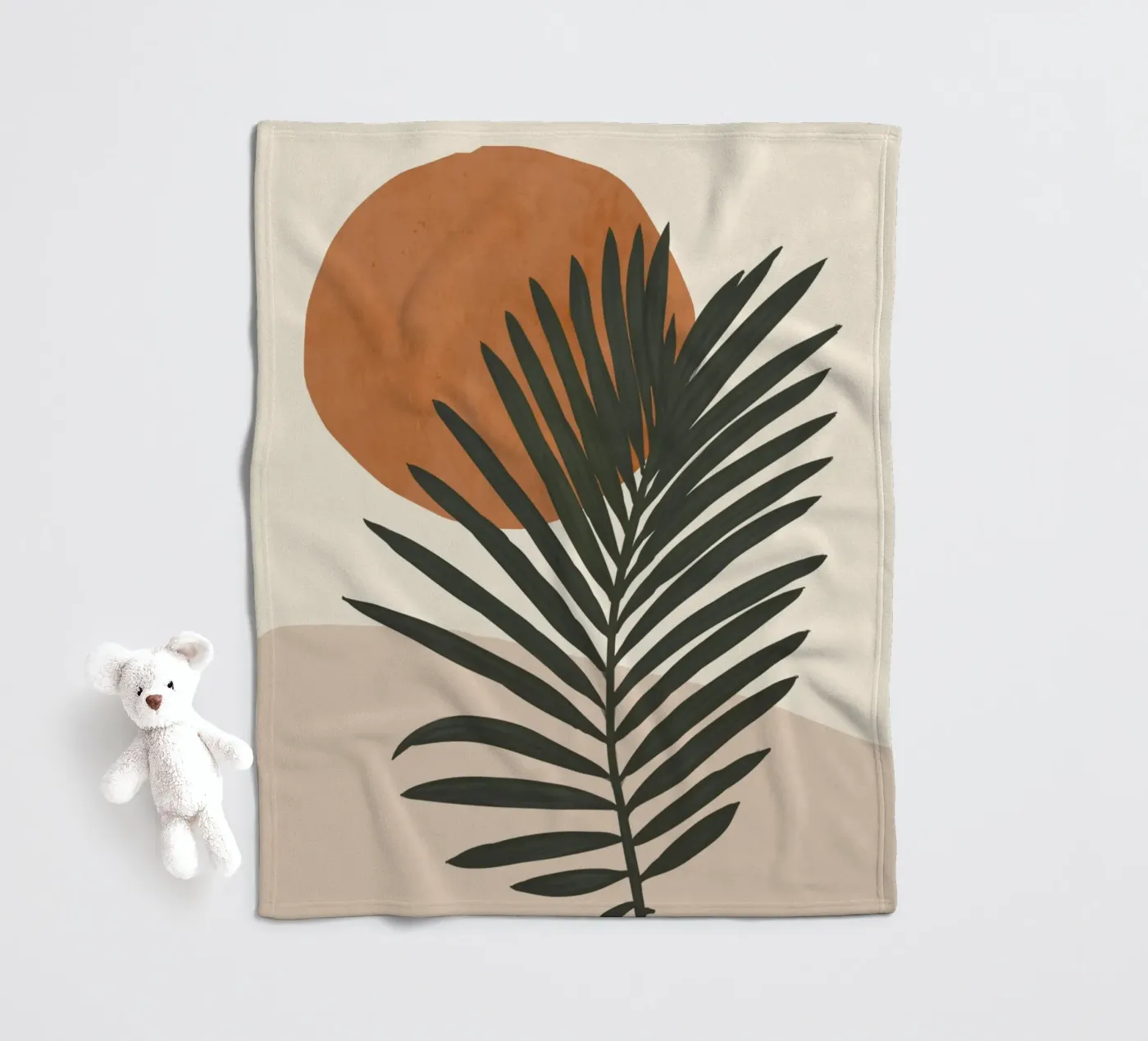 Palma e Sole coperta in pile da LeaDArt