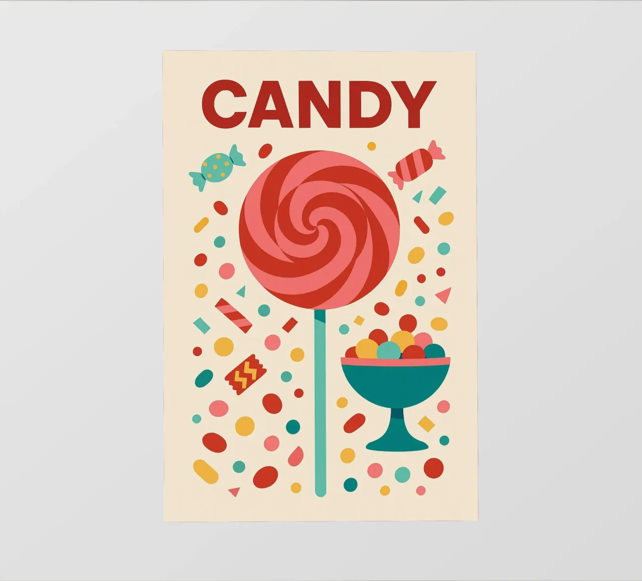 CANDY - Esplosione pop di dolcezza visiva pellicola backlit da Boissons - Affiches & posters - Retro