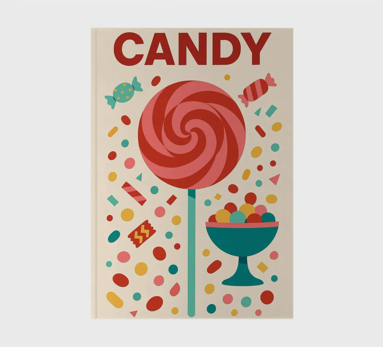 CANDY - Pop explosion of visual sweetness notebook by Boissons - Affiches & posters - Retro