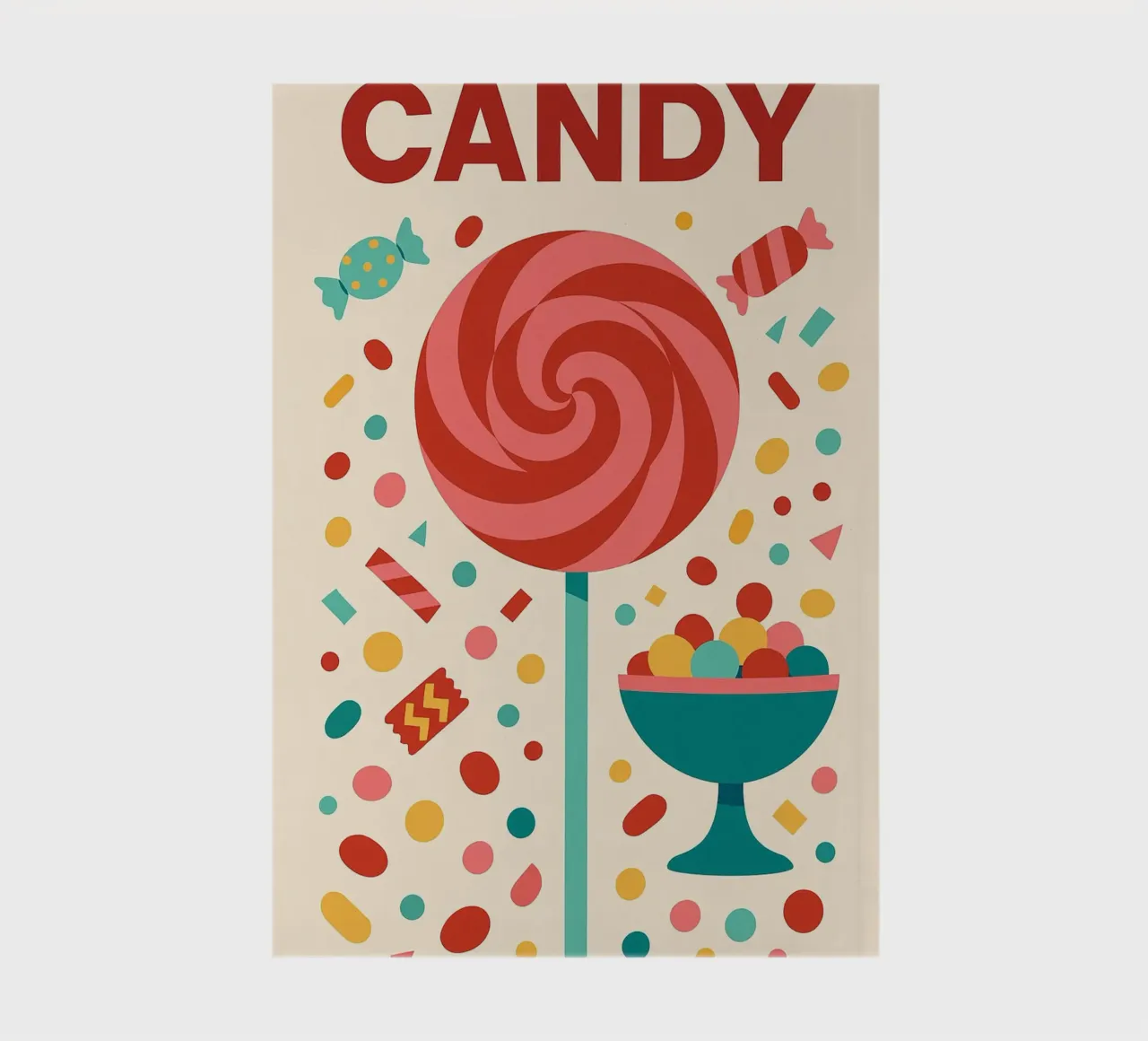CANDY - Pop explosion of visual sweetness notebook by Boissons - Affiches & posters - Retro
