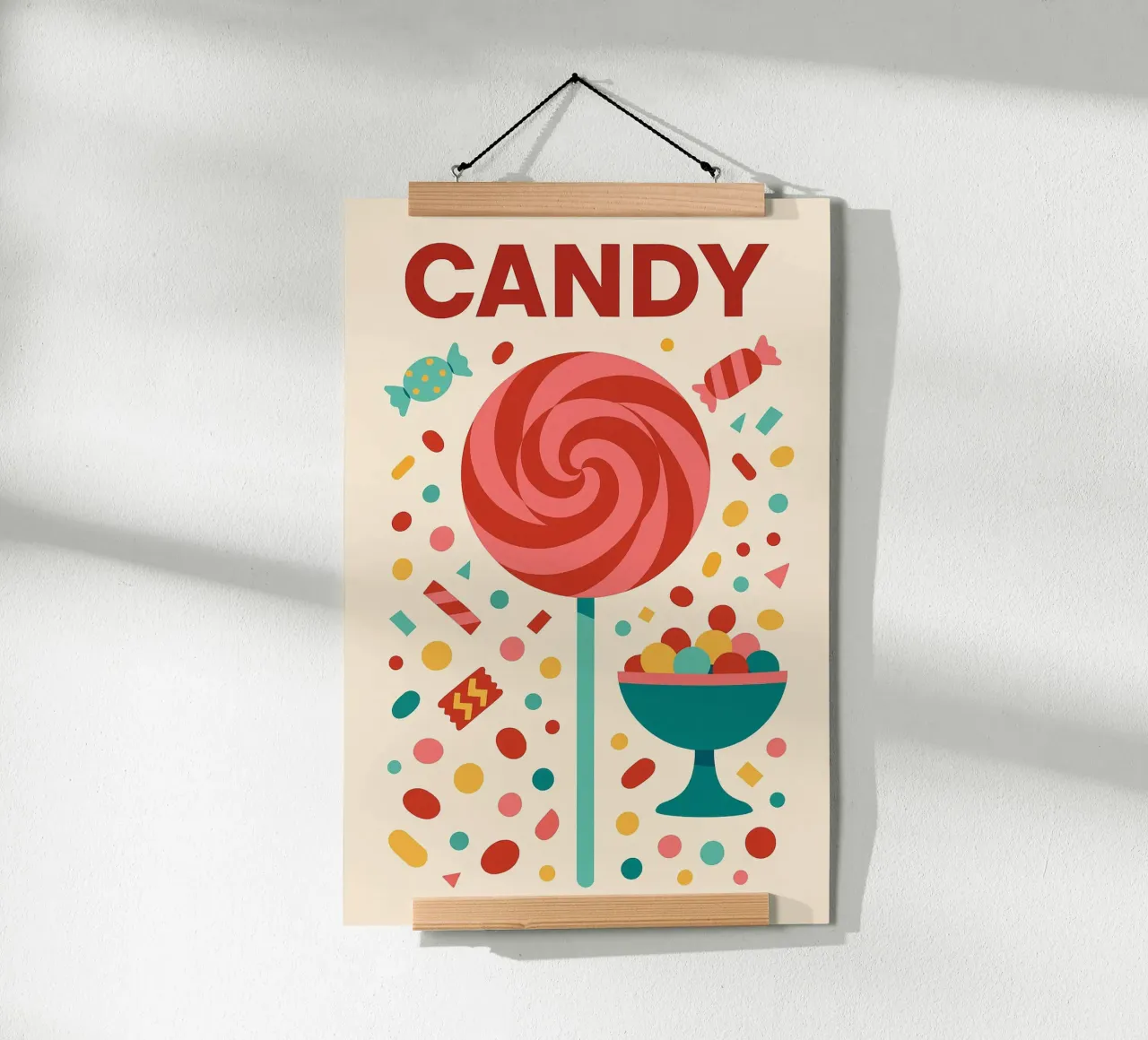 CANDY - Explosión pop de dulzura visual hahnemühle de Boissons - Affiches & posters - Retro