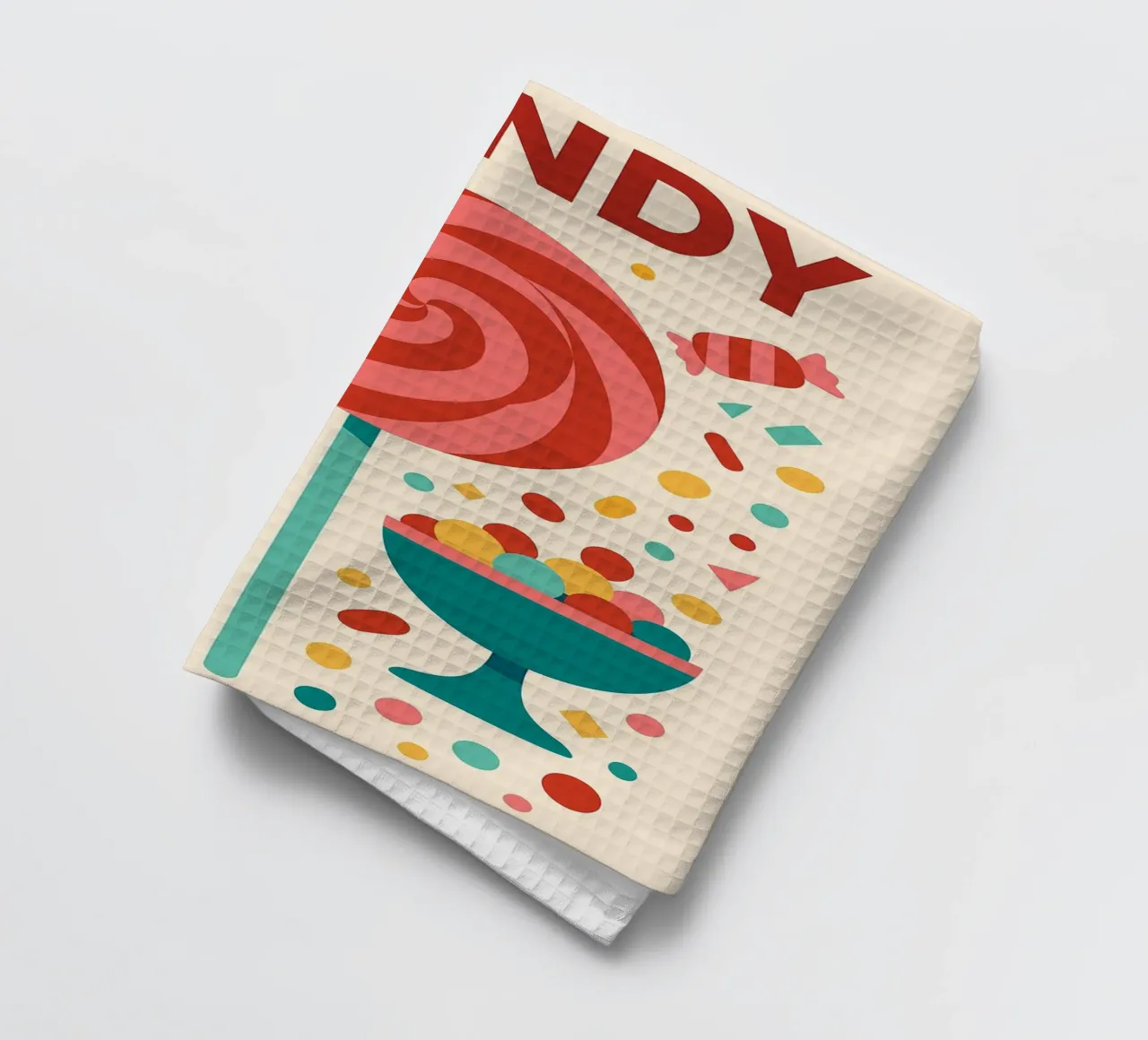 CANDY – Explosion Pop de Douceur Visuelle torchon de Boissons - Affiches & posters - Retro