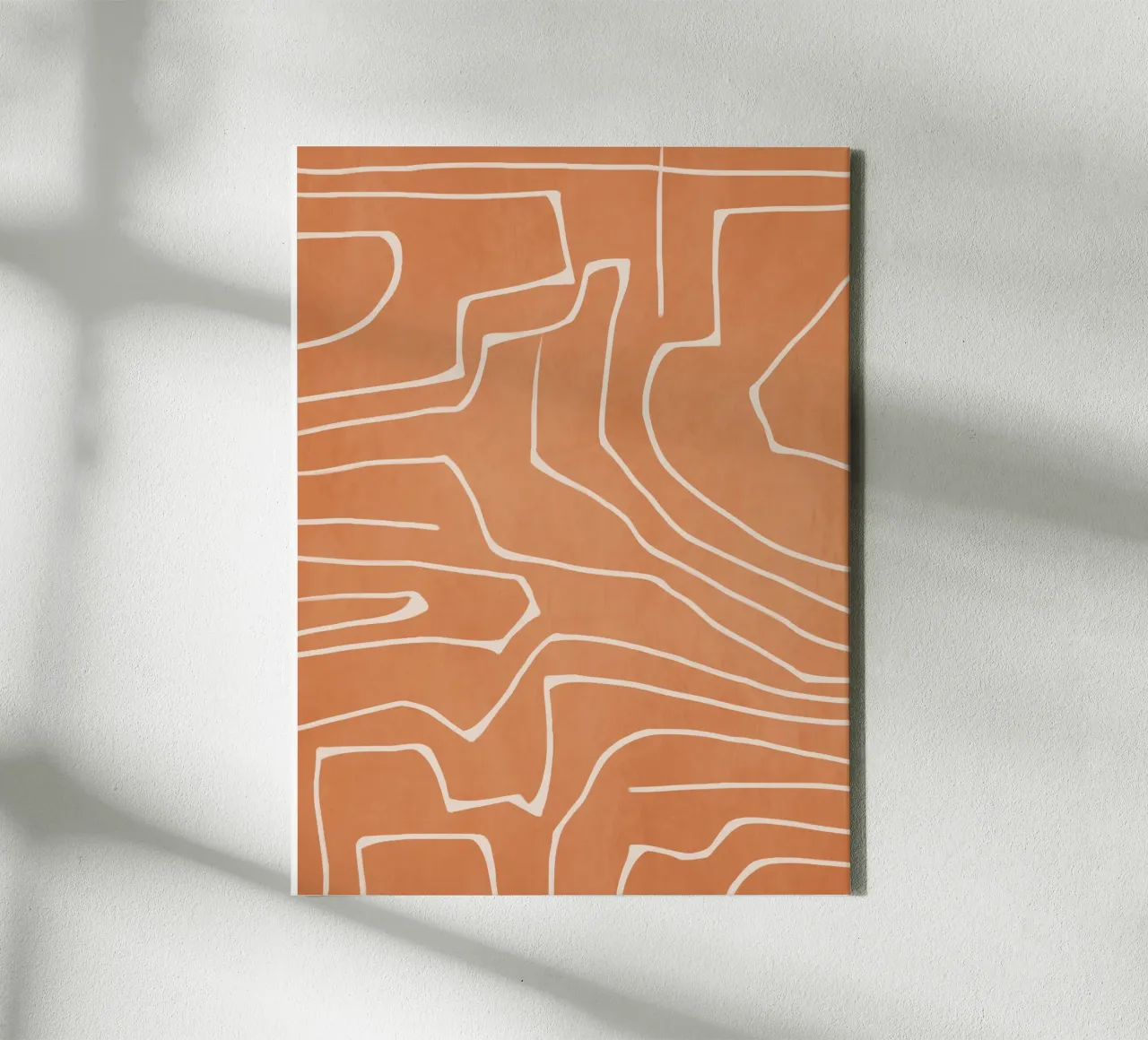 Linee Terra tela con Cornice a cassetta da LeaDArt