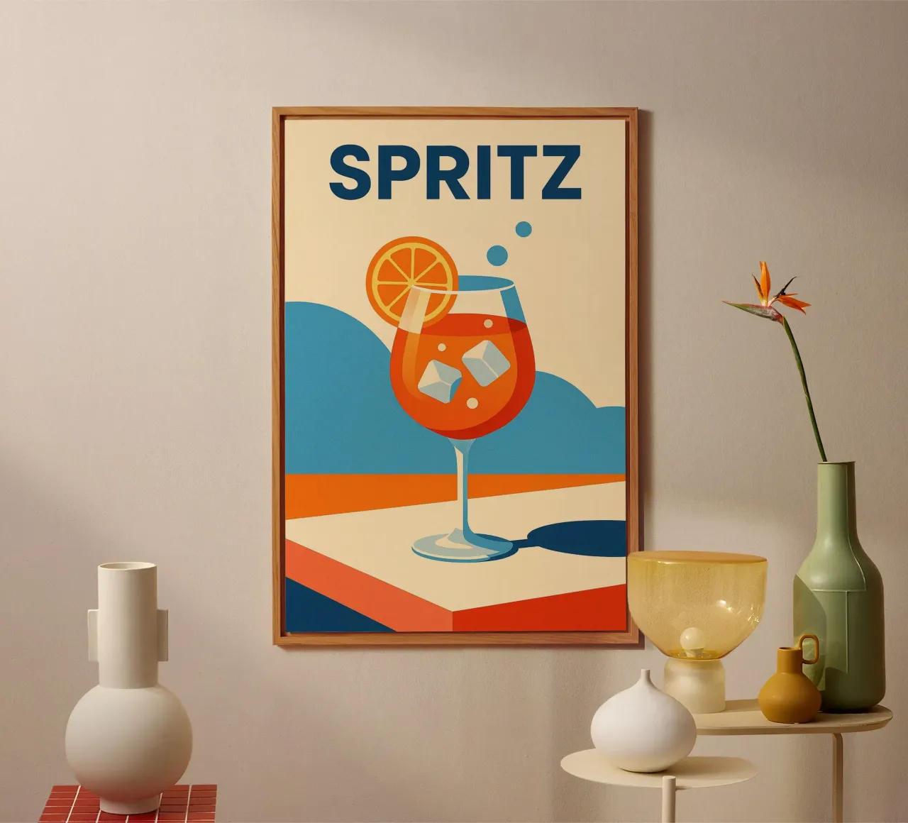 SPRITZ - An Italian taste of summer alu-dibond by Boissons - Affiches & posters - Retro