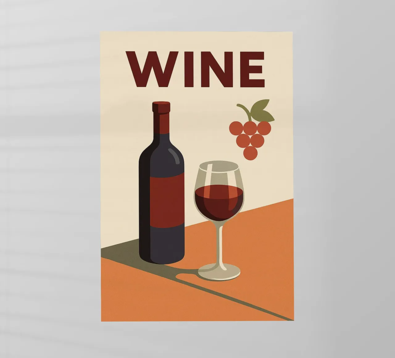 WINE - The elegance of the grape, the warmth of the wine backlit film by Boissons - Affiches & posters - Retro
