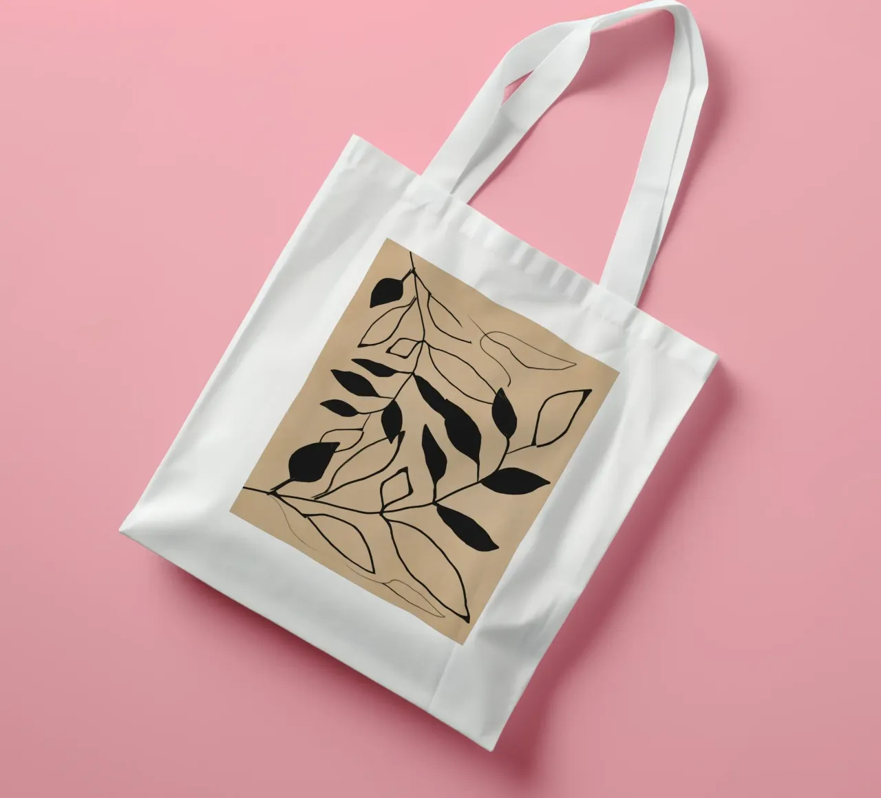 Linee botaniche borsa in juta da LeaDArt