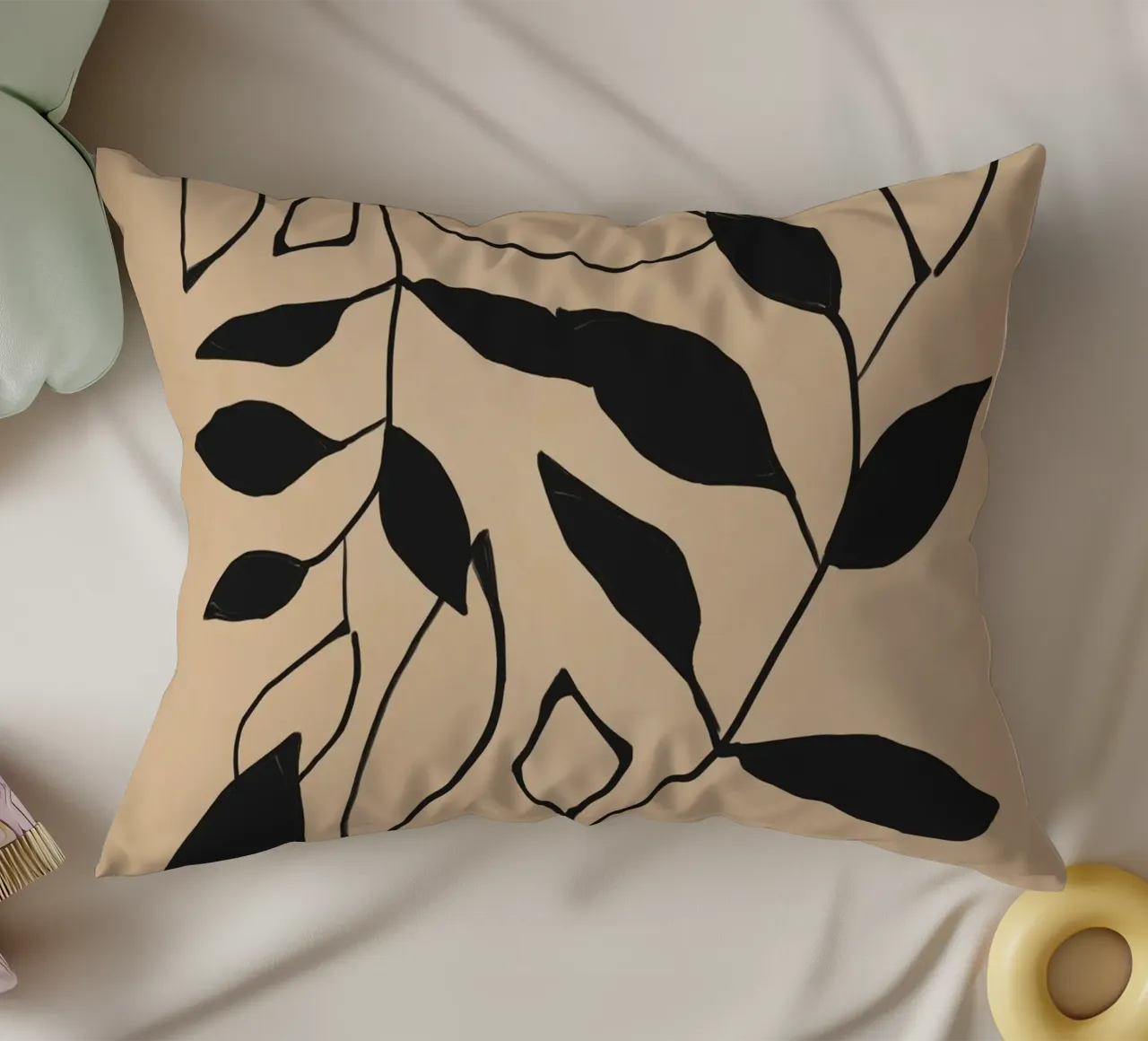 Linee botaniche cuscino da LeaDArt