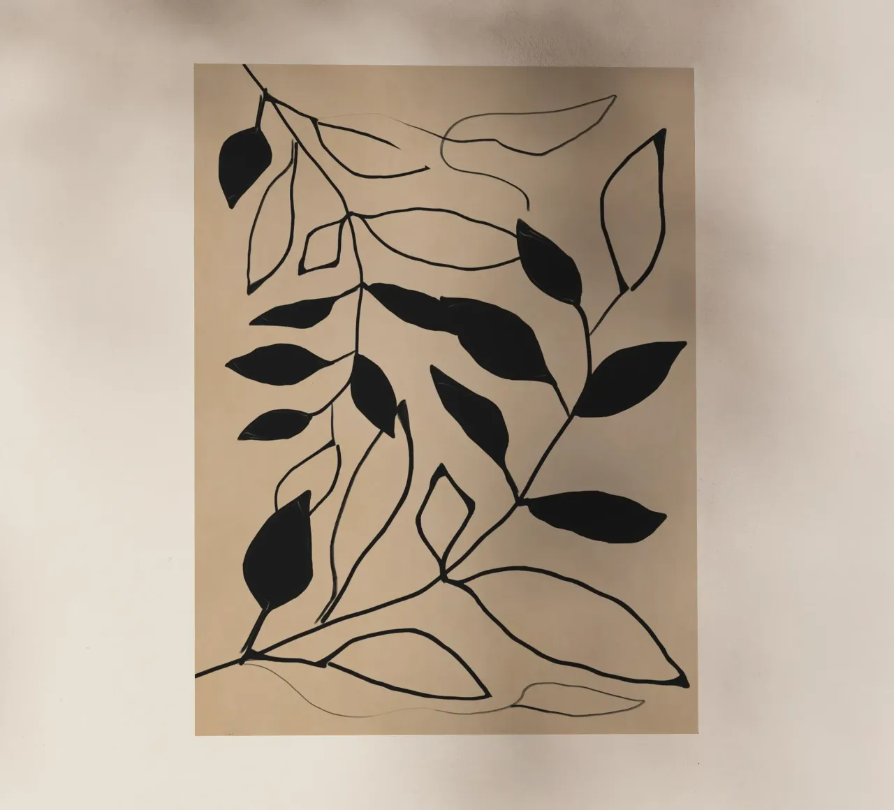 Linee botaniche pellicola backlit da LeaDArt