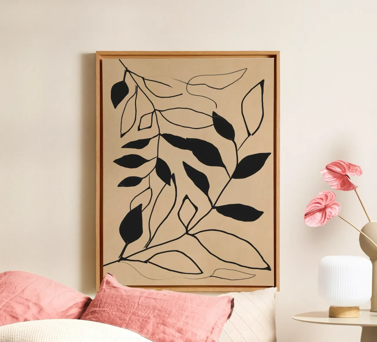 Linee botaniche tela da LeaDArt