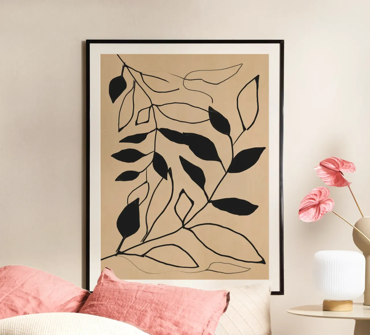 Linee botaniche poster da LeaDArt