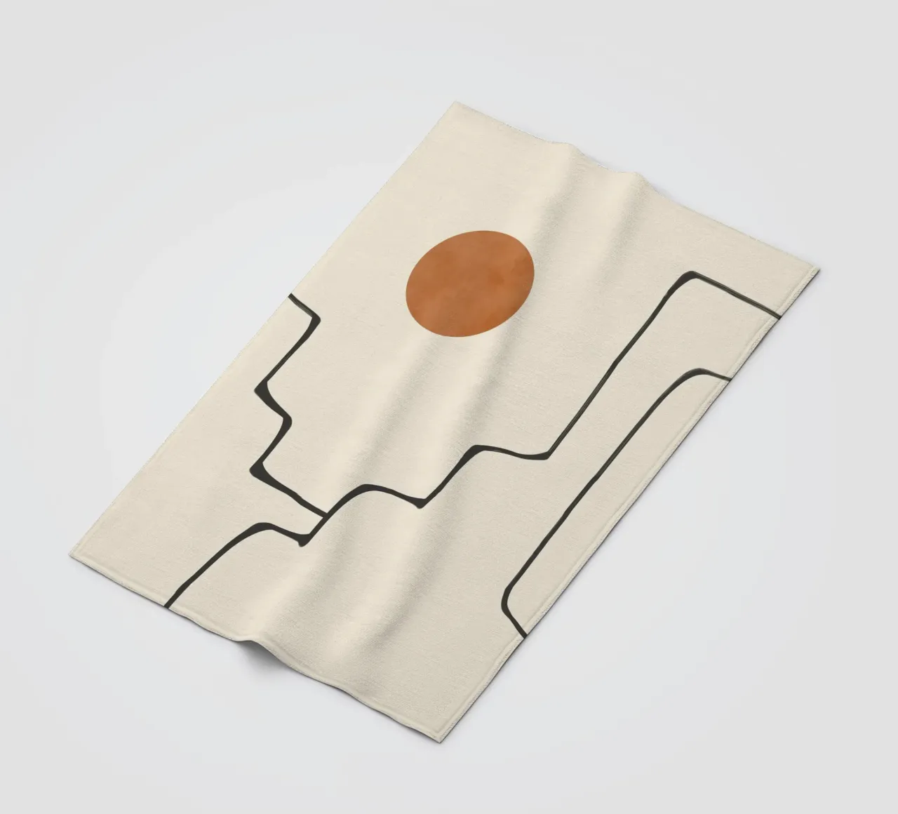 Orizzonte astratto coperta in pile da LeaDArt