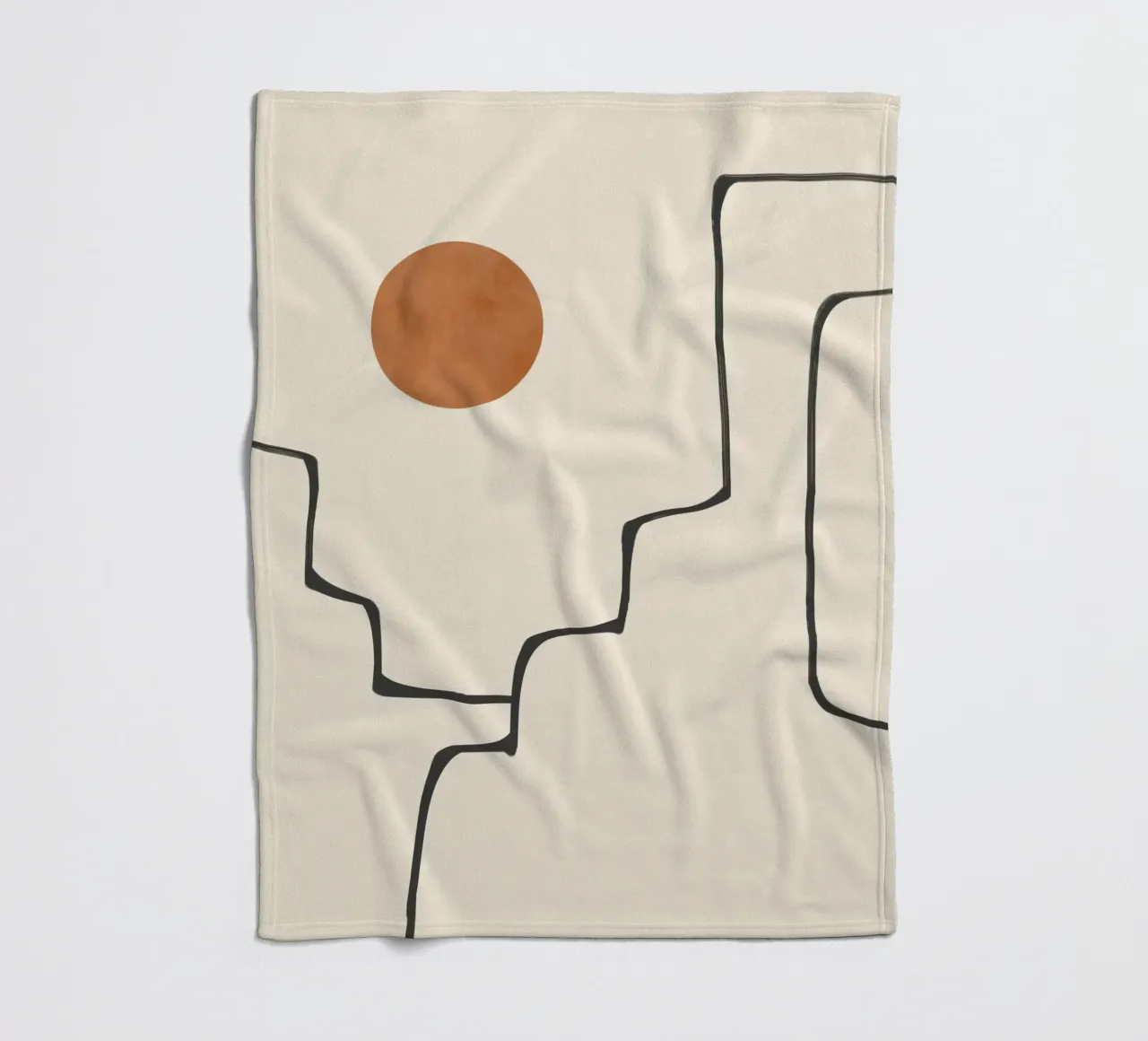 Orizzonte astratto coperta in pile da LeaDArt