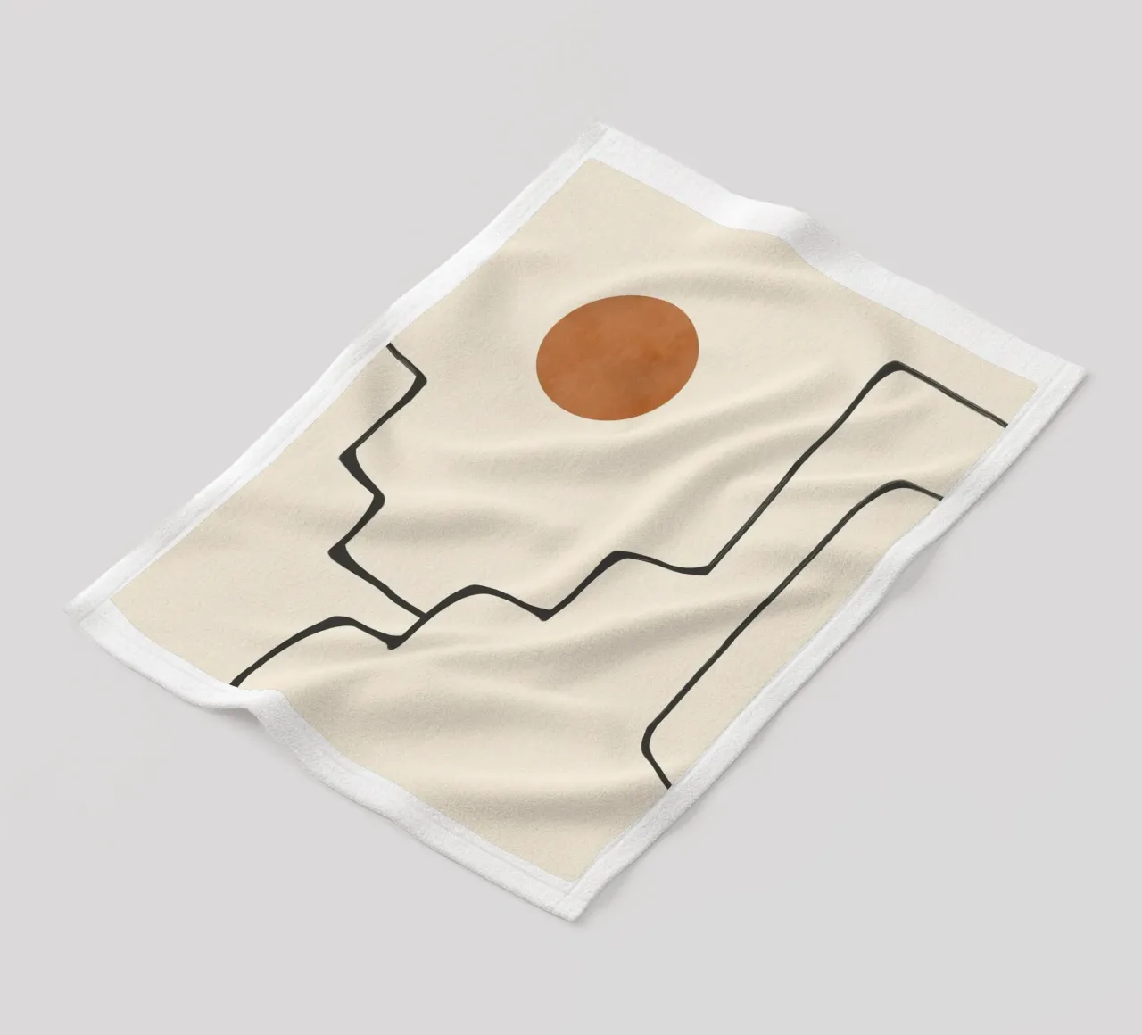 Orizzonte astratto coperta in pile da LeaDArt