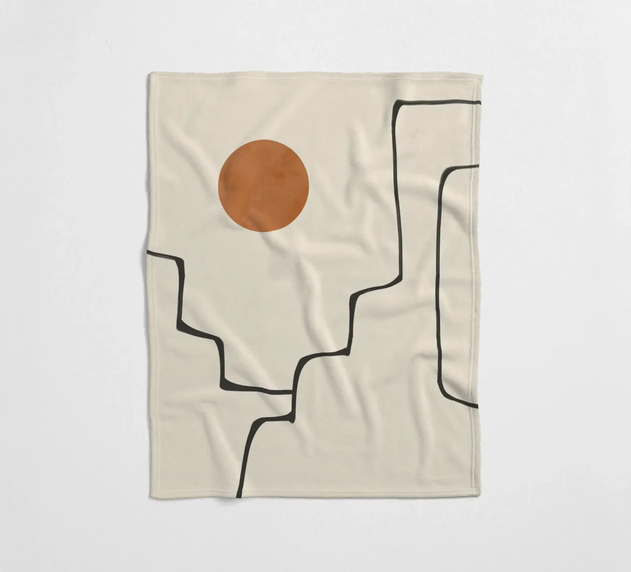 Orizzonte astratto coperta in pile da LeaDArt
