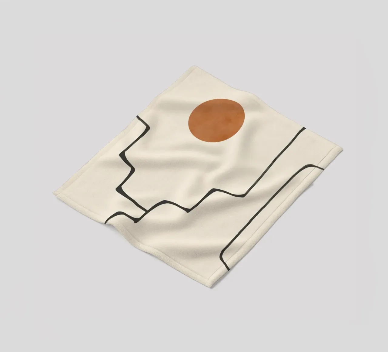 Orizzonte astratto coperta in pile da LeaDArt