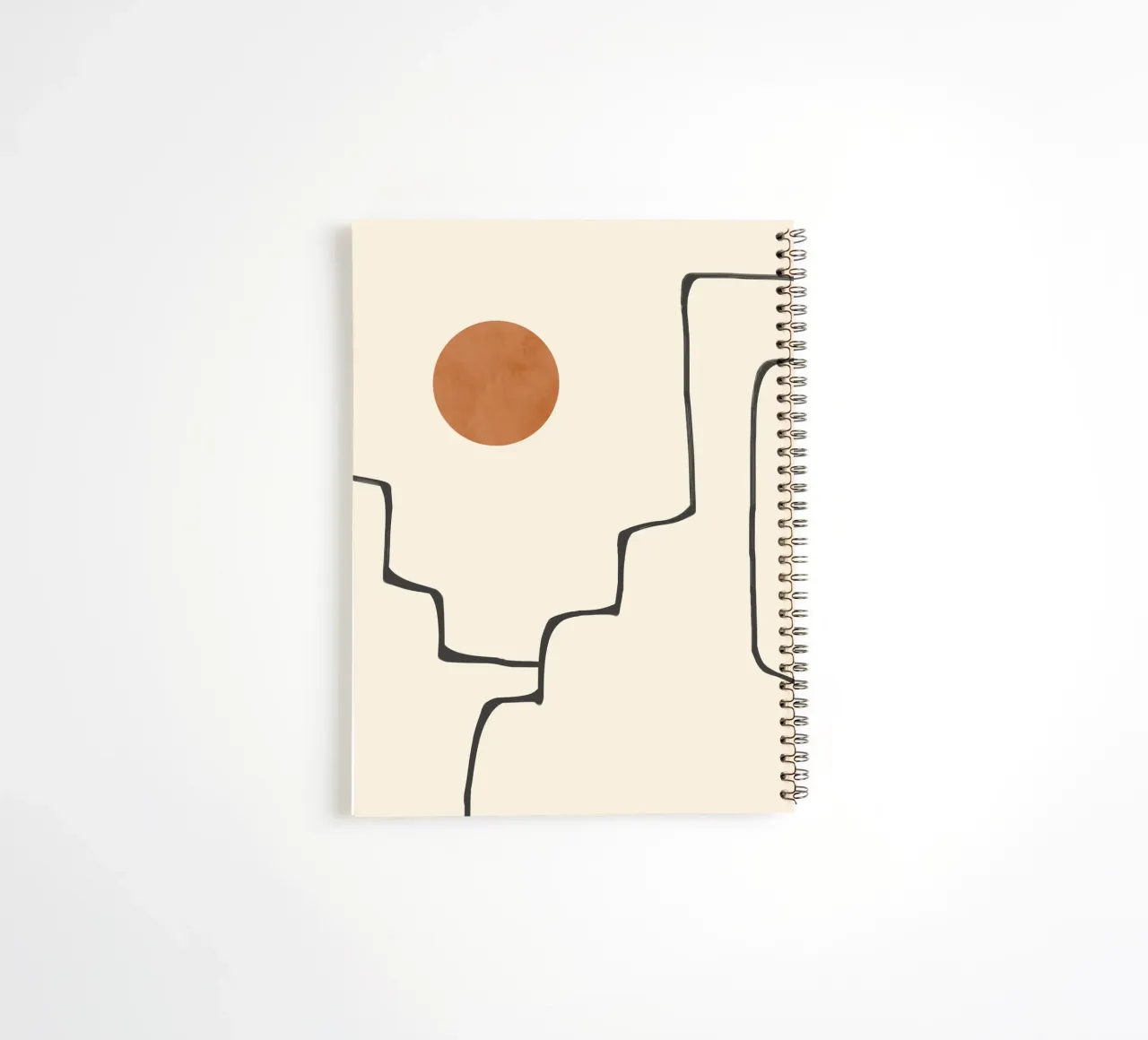 Abstract Horizon spiral notebook by LeaDArt