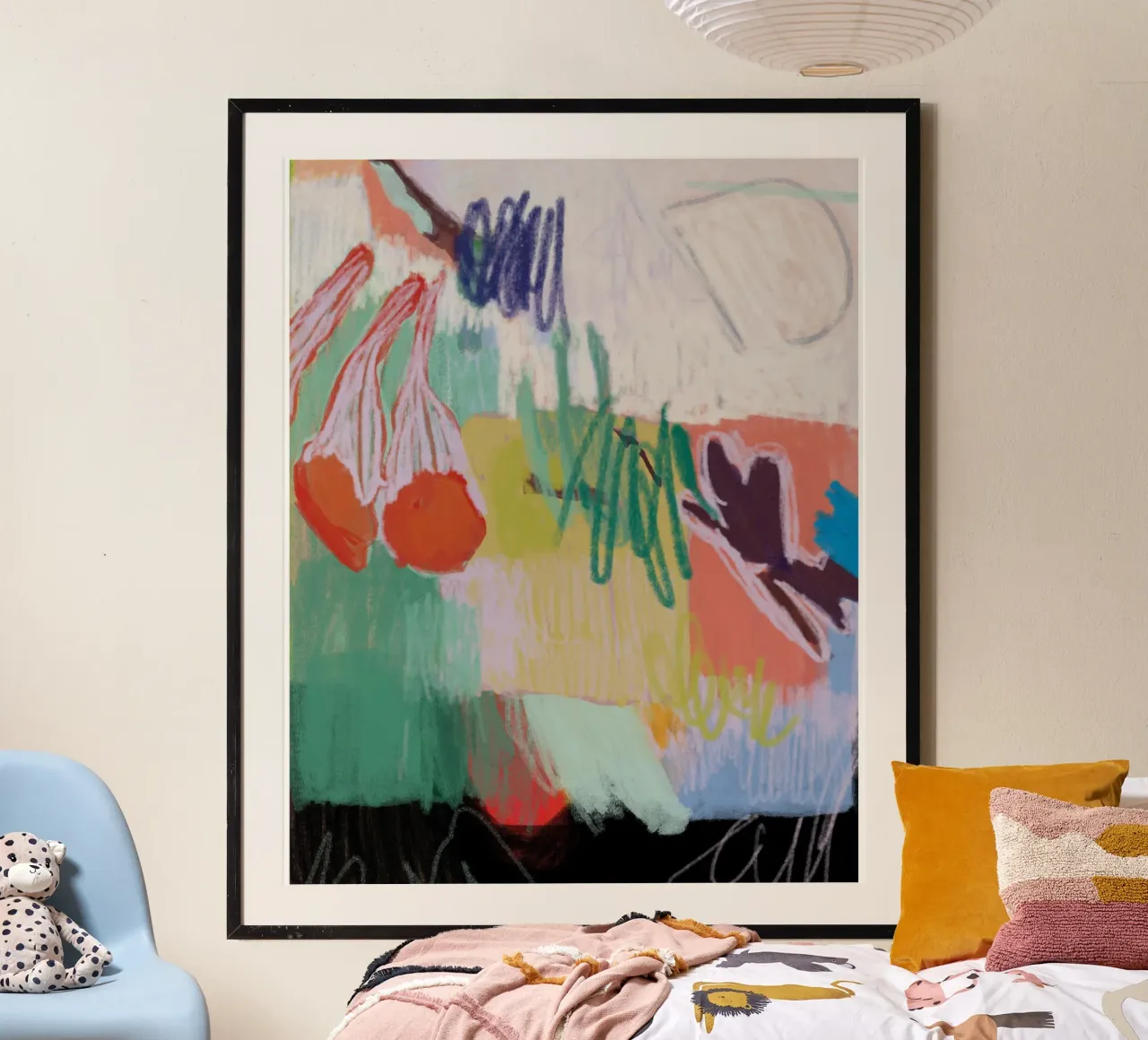 Monday morning poster with plastic frame by Silvaya