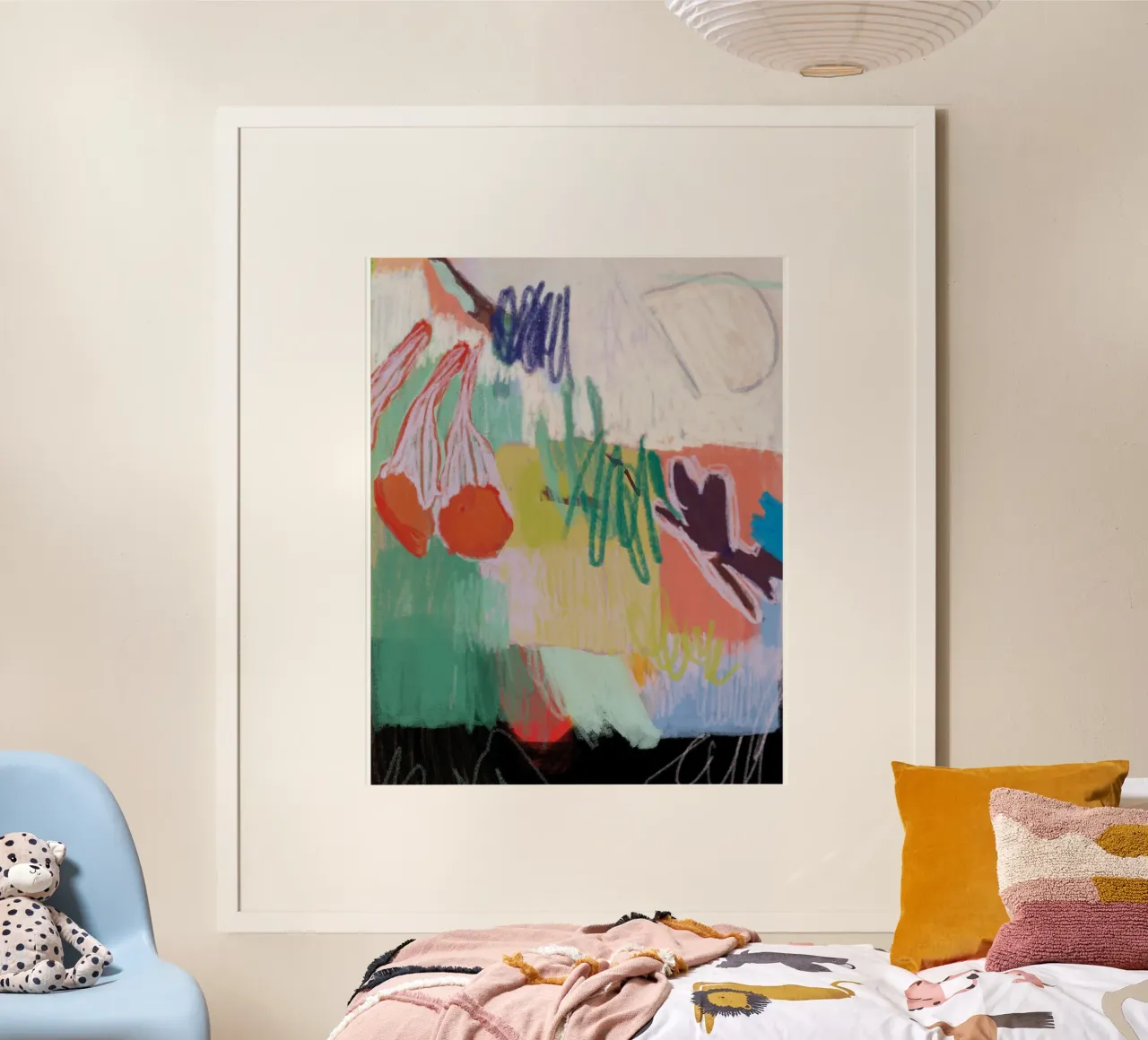 Monday morning poster with plastic frame by Silvaya