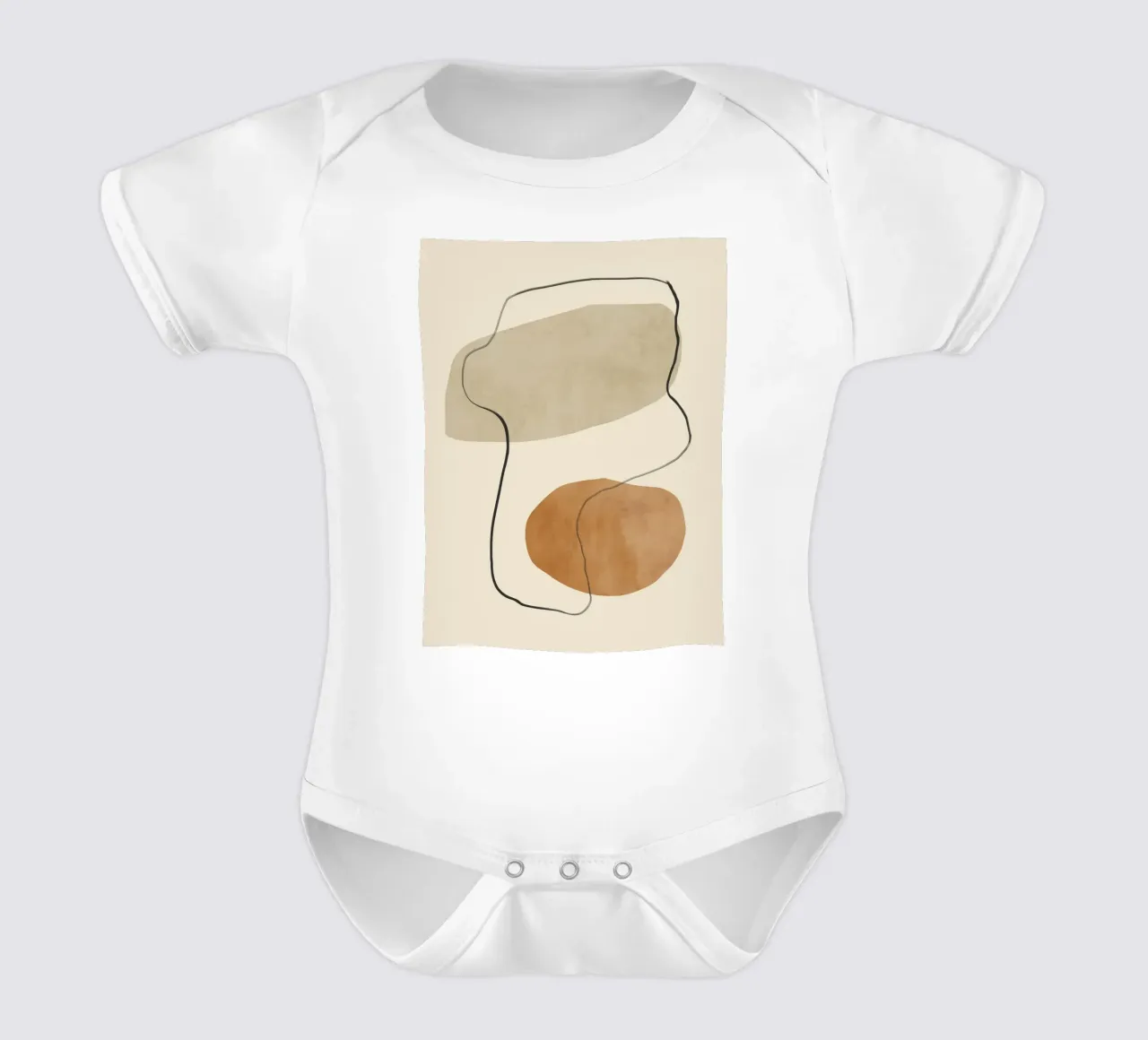 Flusso di pietra body neonato maniche corte da LeaDArt