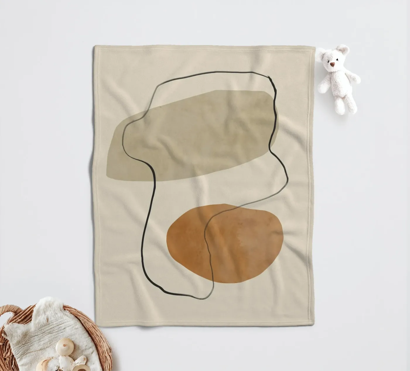 Stone Flow Fleecedecke von LeaDArt