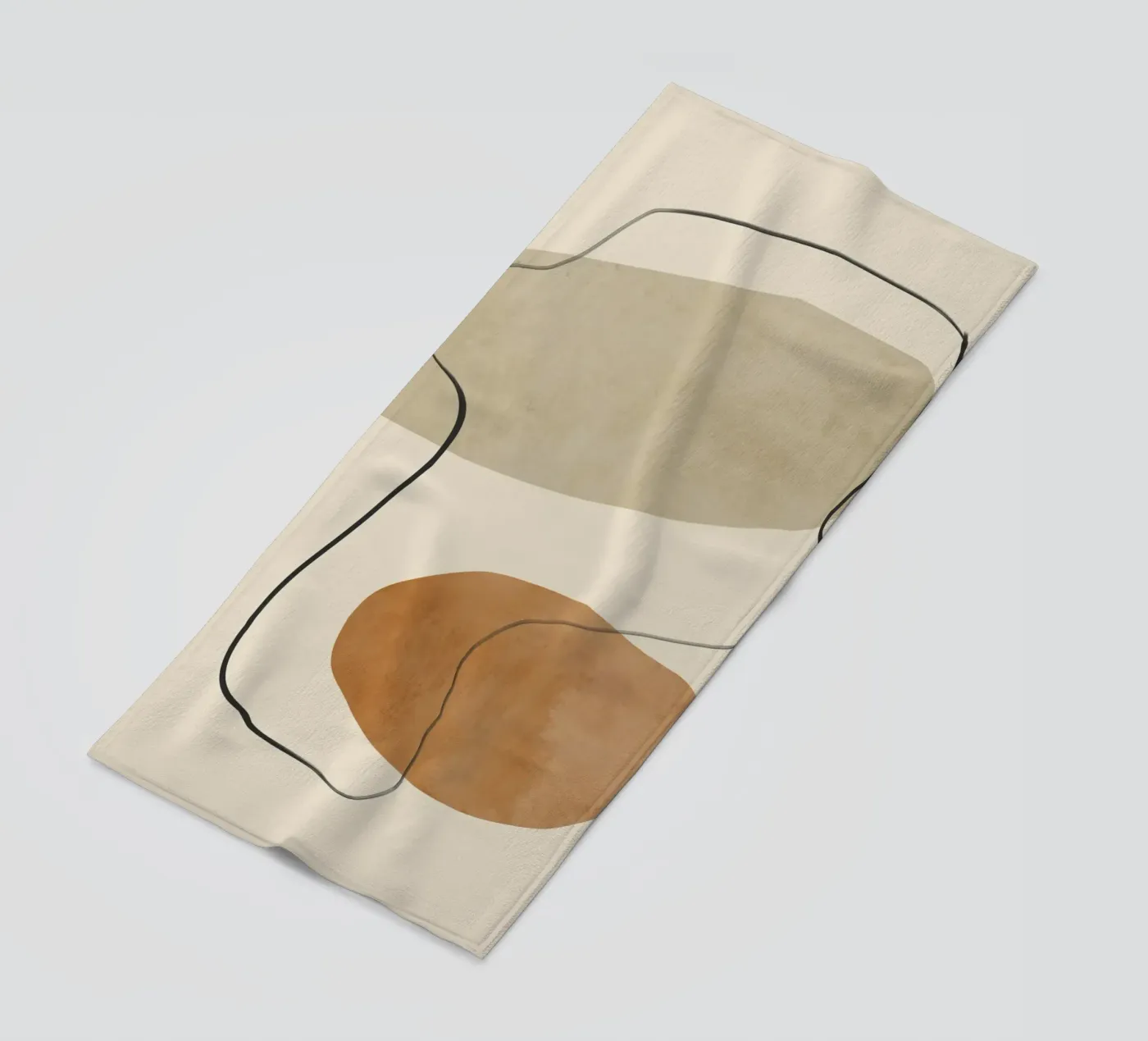 Stenen Stroom strandhanddoek van LeaDArt