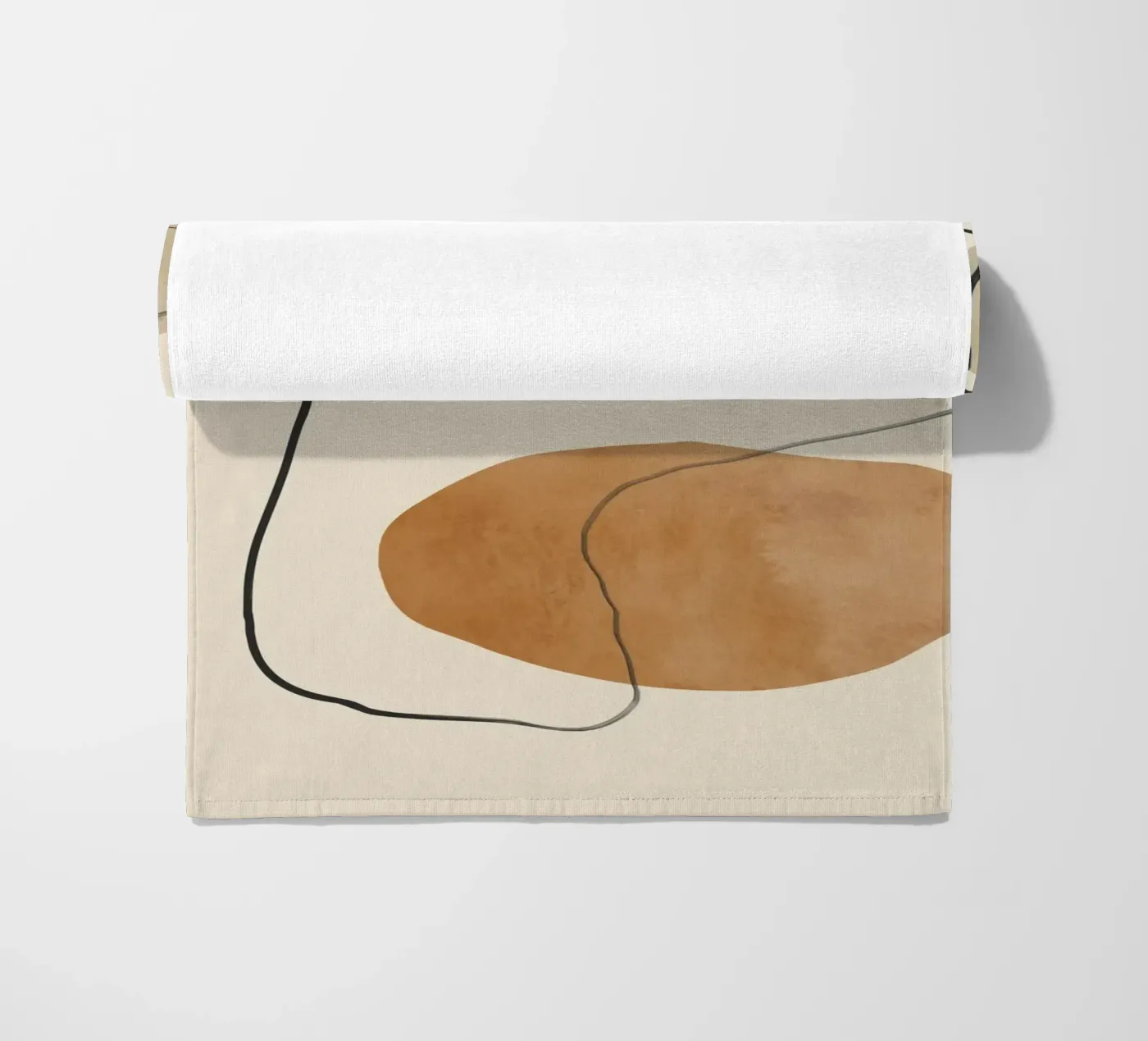 Stenen Stroom strandhanddoek van LeaDArt