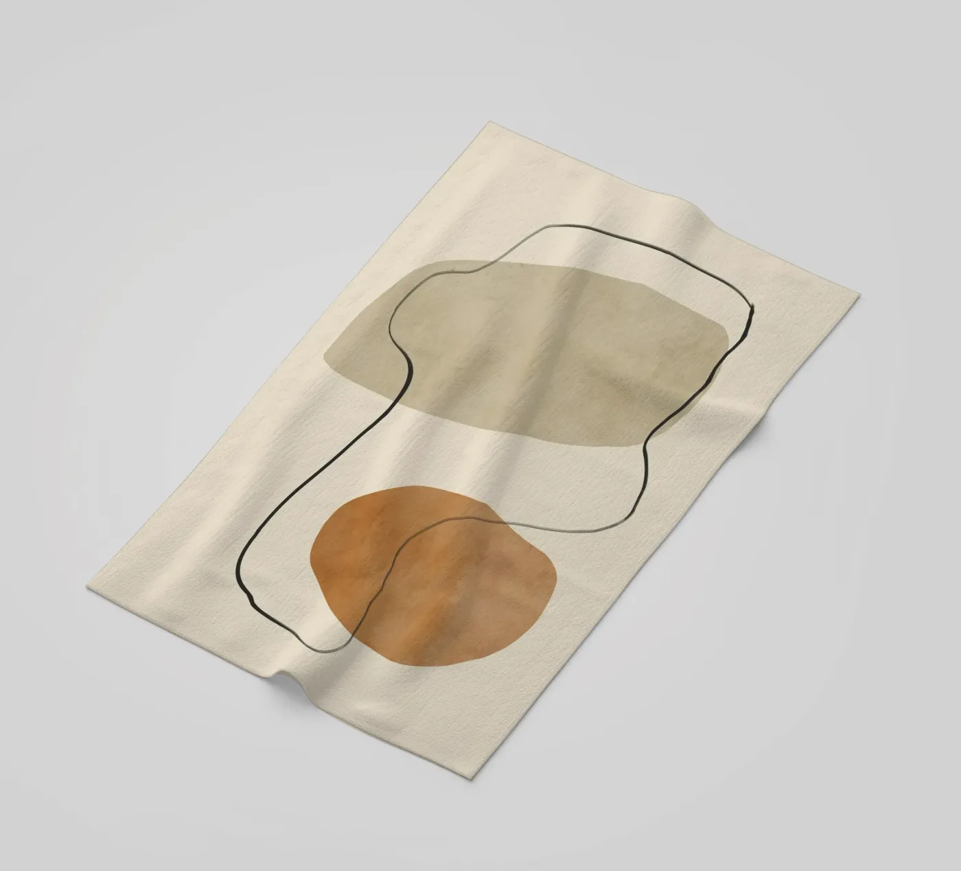 Stenen Stroom strandhanddoek van LeaDArt