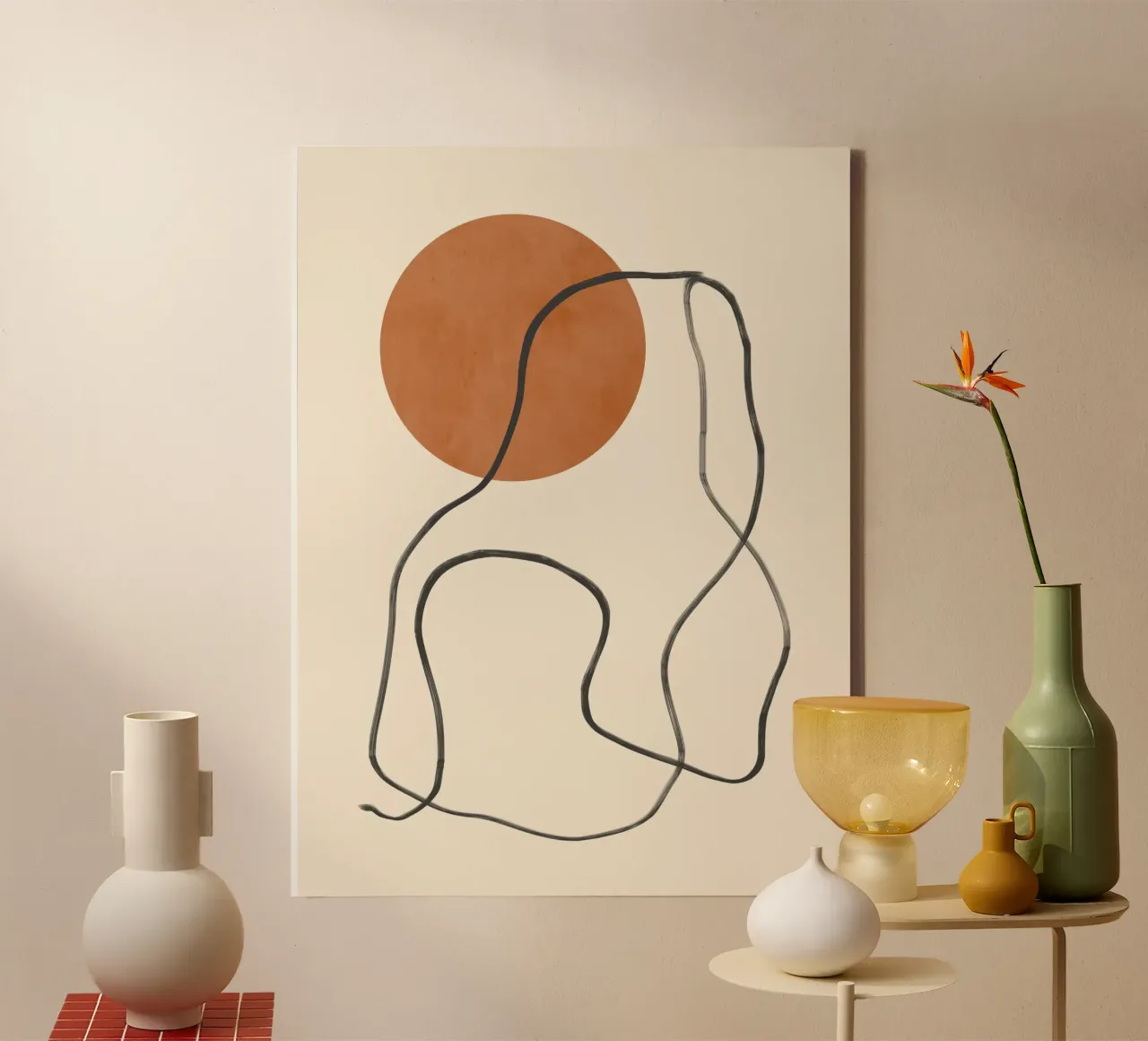 Sun Line canvas by LeaDArt