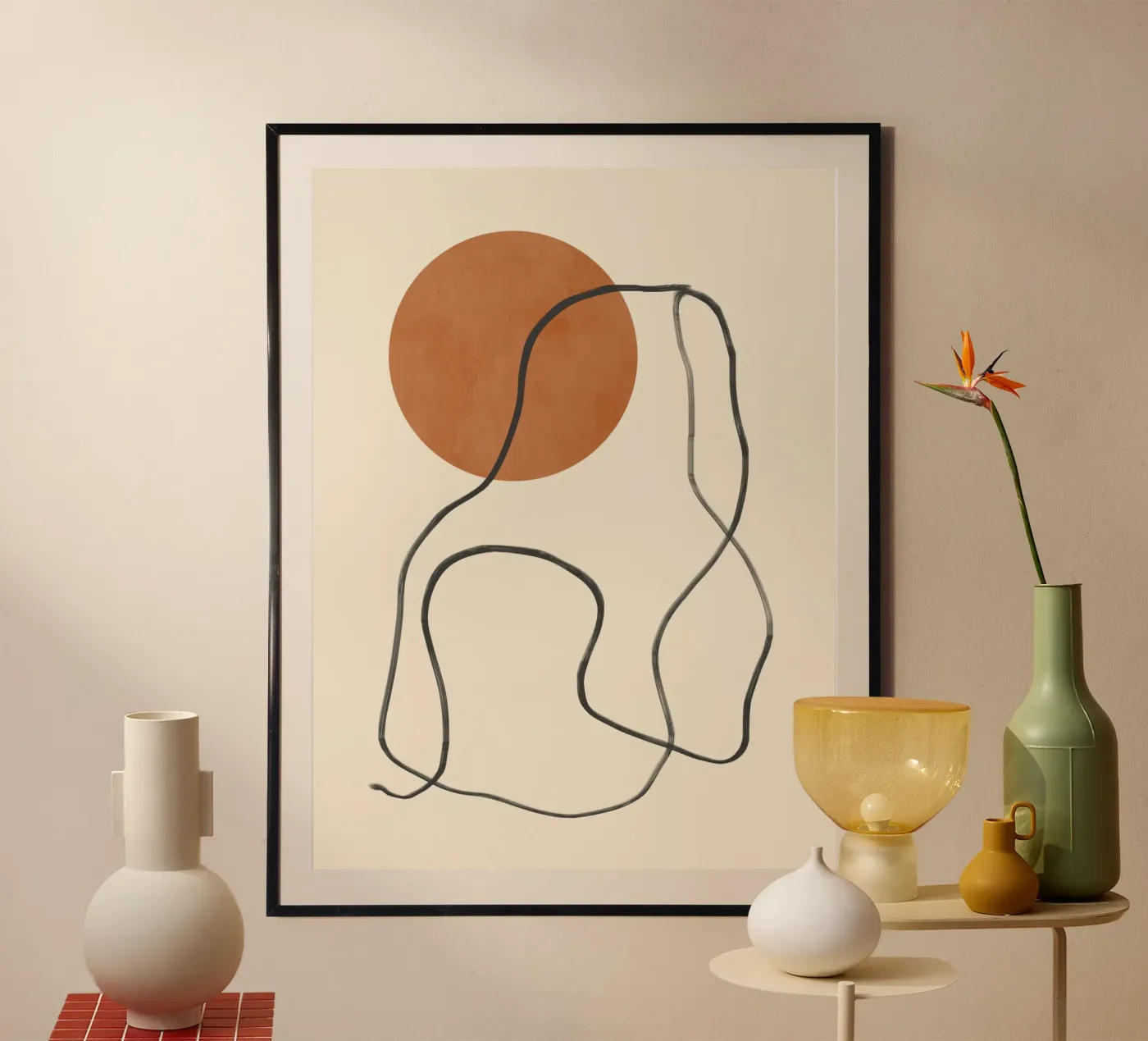 Zon Lijn poster van LeaDArt