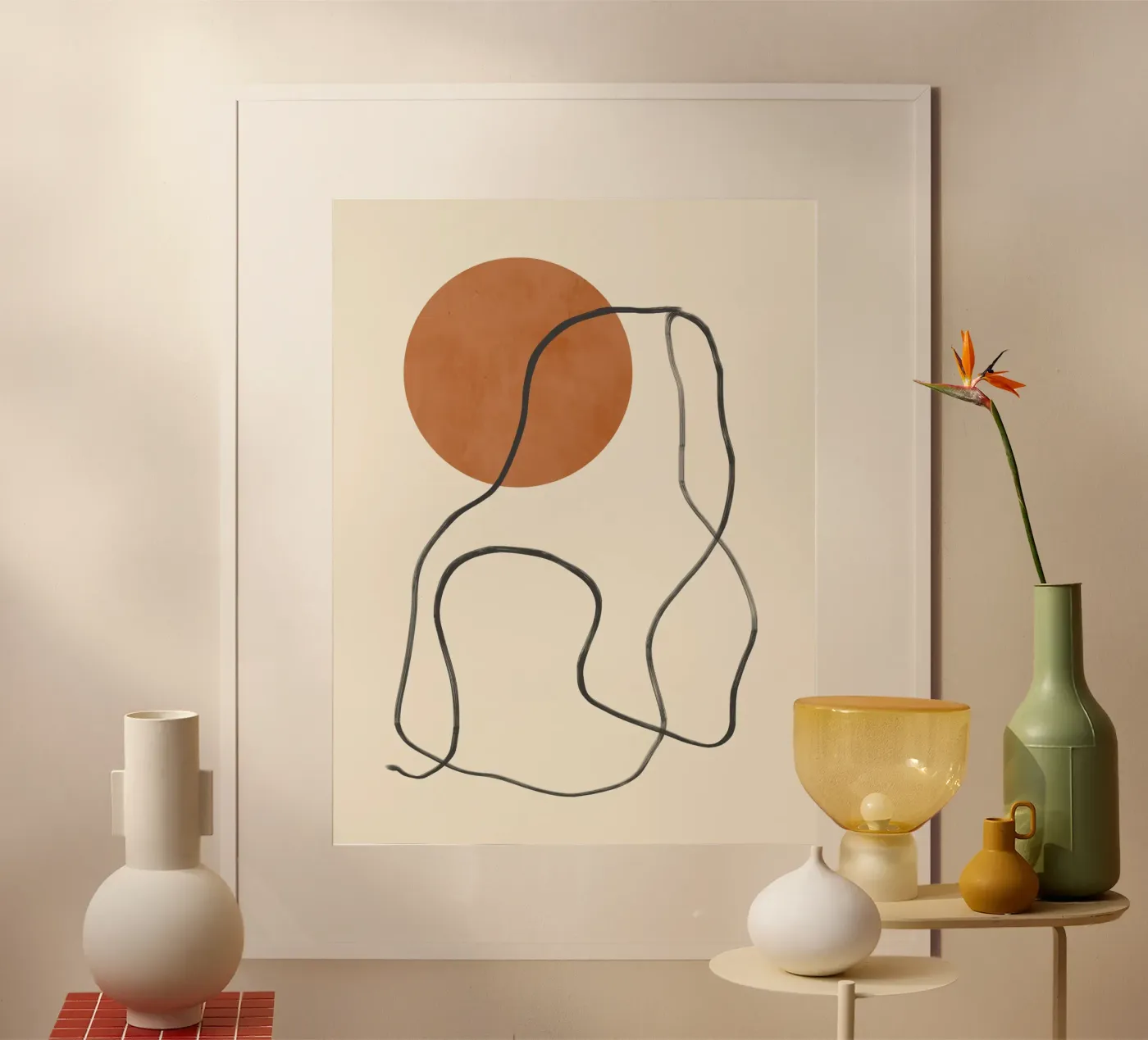 Zon Lijn poster van LeaDArt