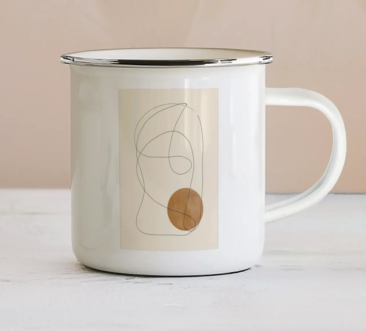 Danza in linea tazza in smalto da LeaDArt