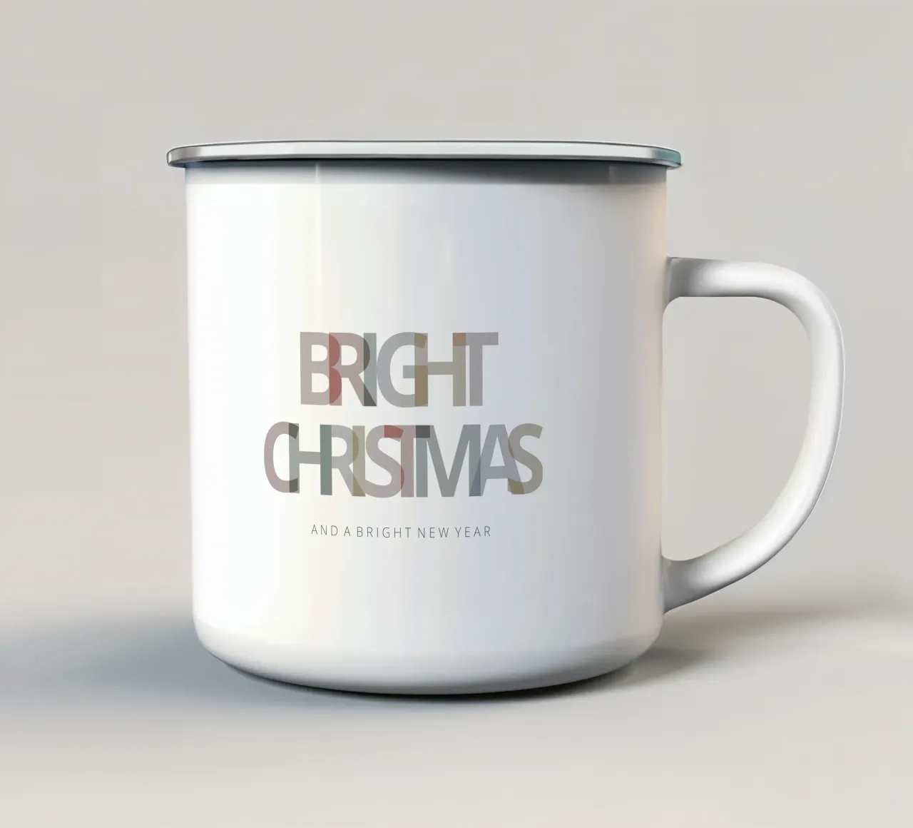 Colorful Christmas tazza in smalto da Kartenliebe