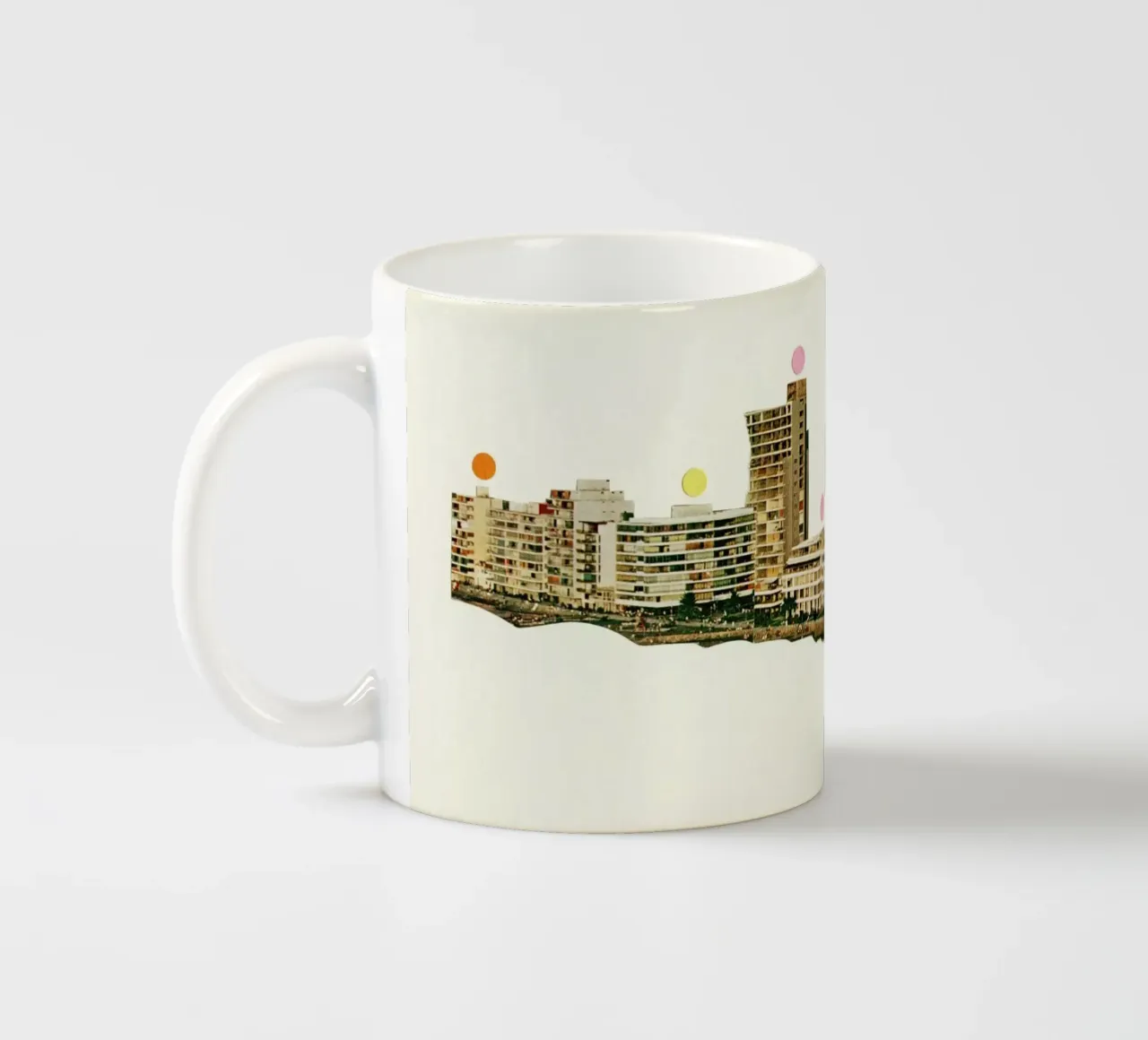 Vorrei che tu fossi qui tazza in ceramica da Cassia Beck Collage