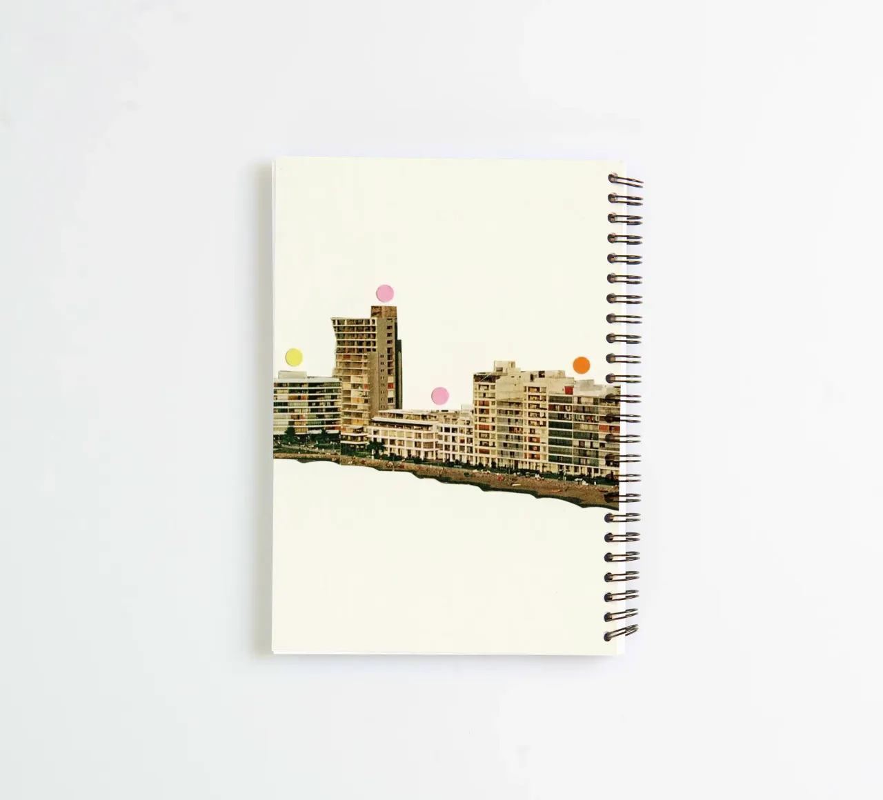 J'aimerais que tu sois là carnet à spirale de Cassia Beck Collage