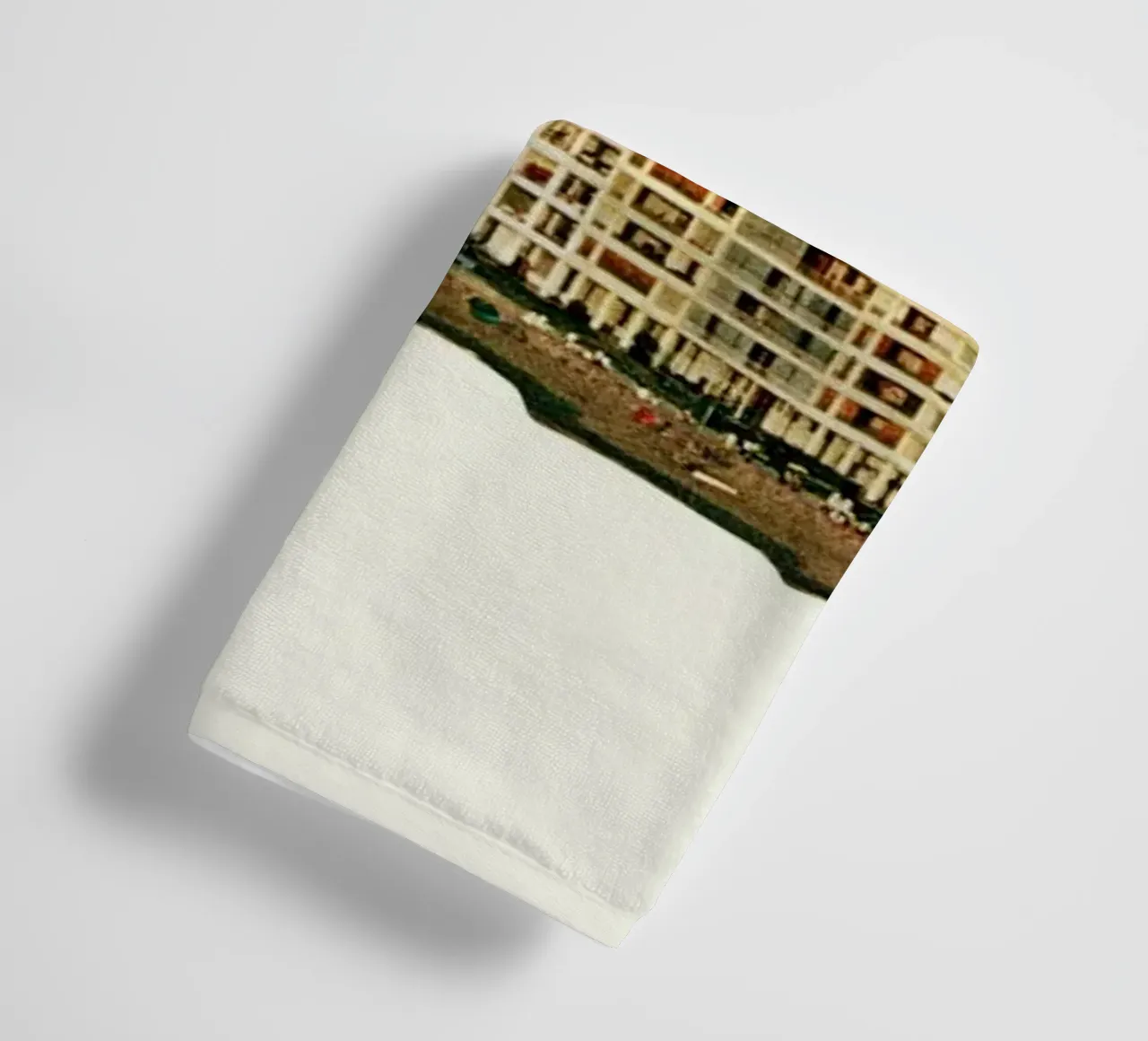 Vorrei che tu fossi qui asciugamano da bagno da Cassia Beck Collage