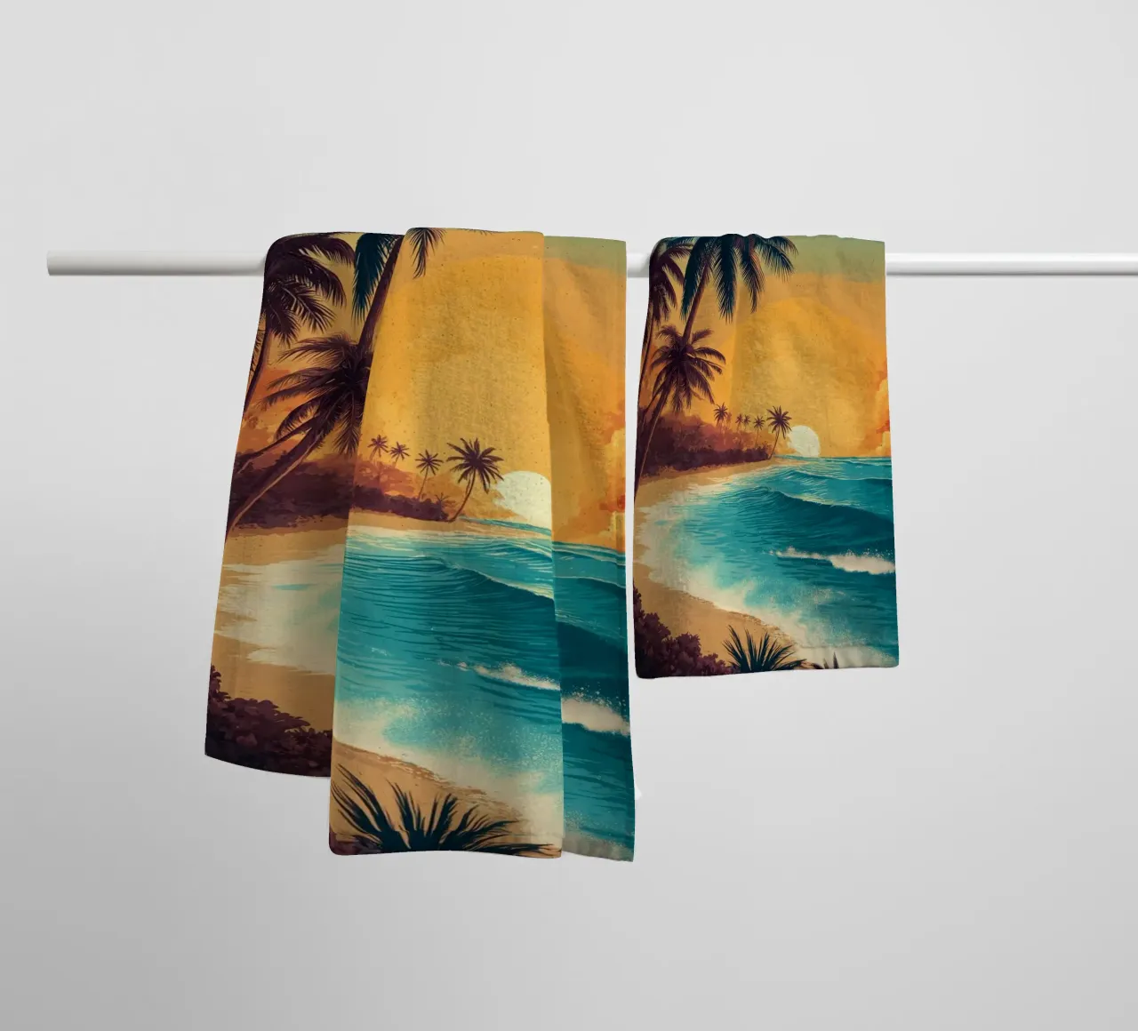 Isole Turks e Caicos asciugamano da bagno da Vintage Travel Art