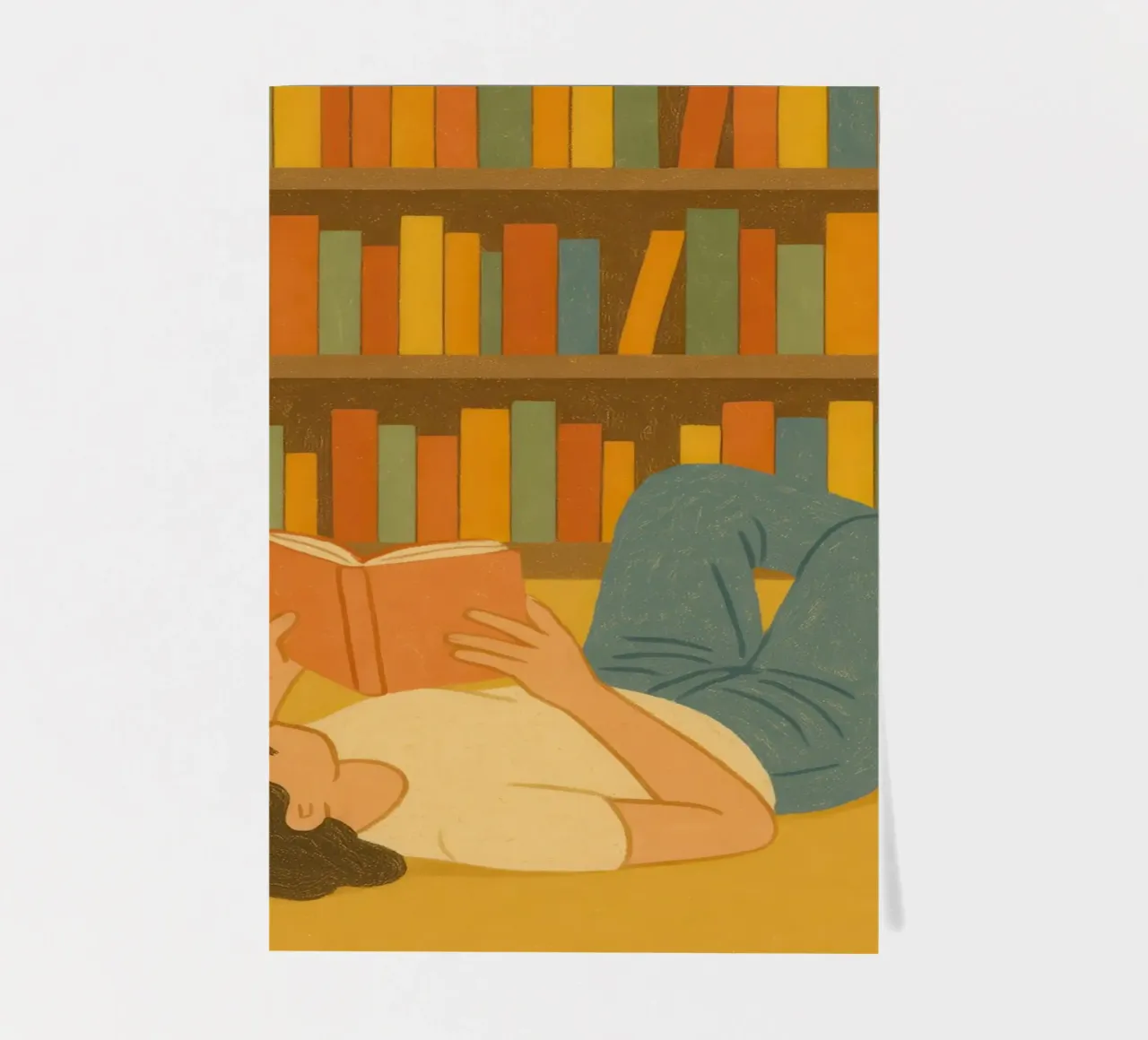 Book Lover’s Quiet Corner Stickerbogen von Attaboy Dsgn