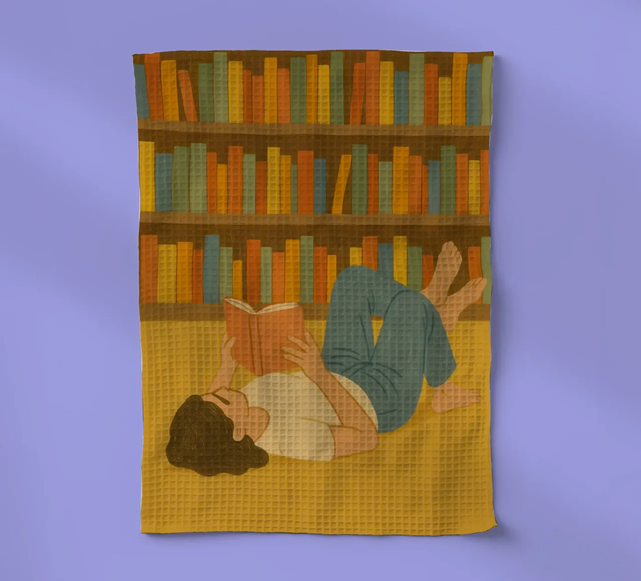 Book Lover’s Quiet Corner torchon de Attaboy Dsgn