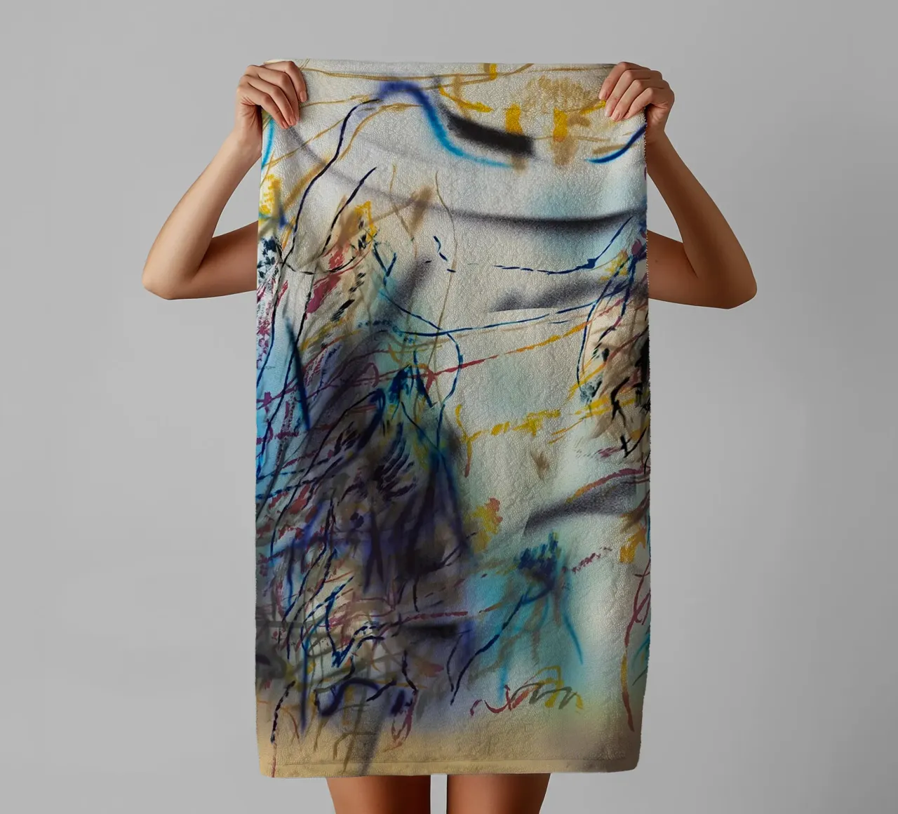 Slouching Towards Bethlehem towel by Ruthie-Talavera