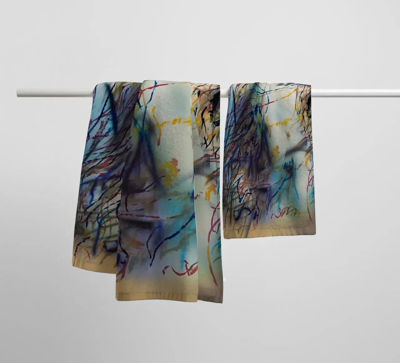 Slouching Towards Bethlehem towel by Ruthie-Talavera