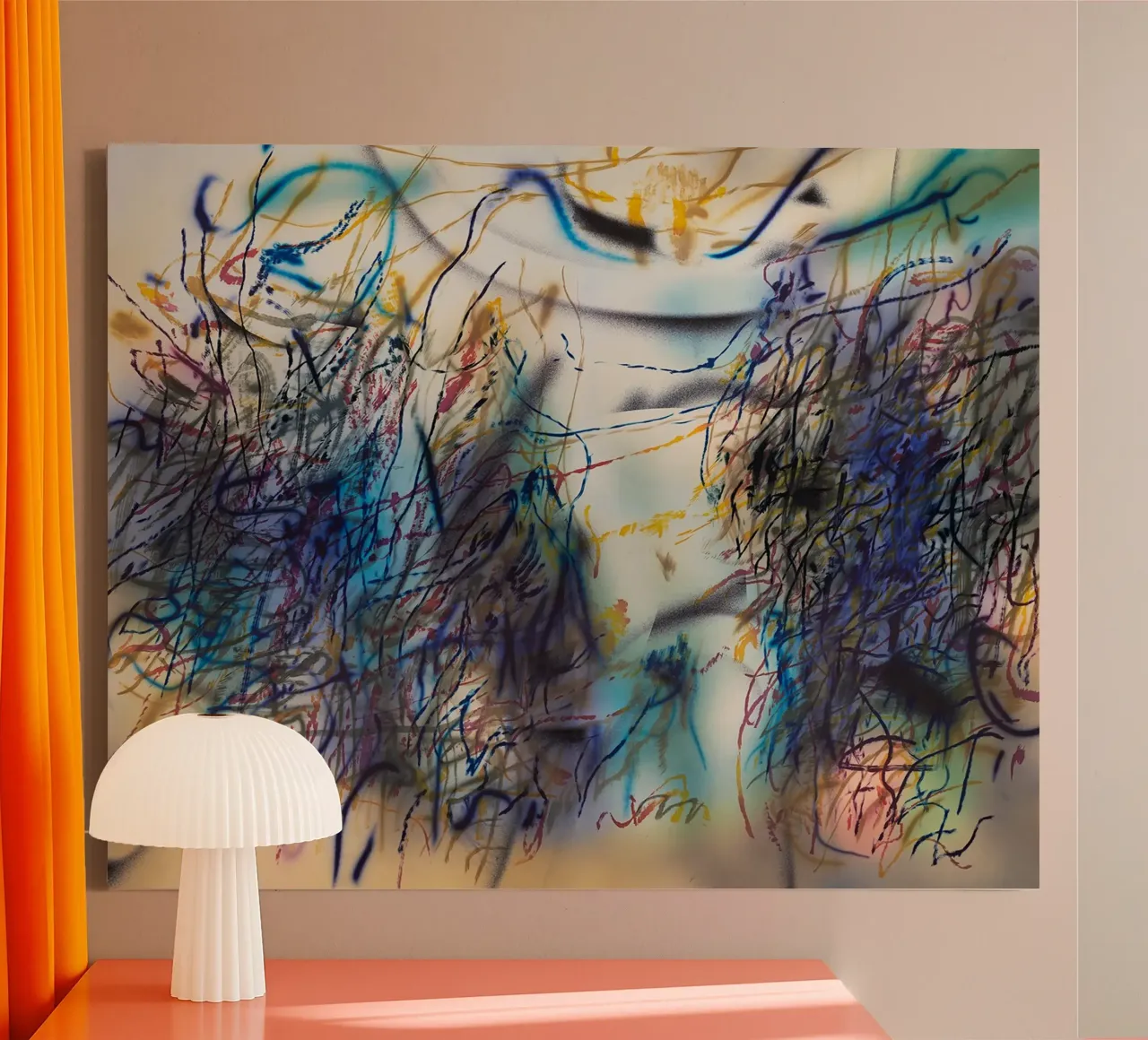Slouching Towards Bethlehem canvas with Floater frame by Ruthie-Talavera