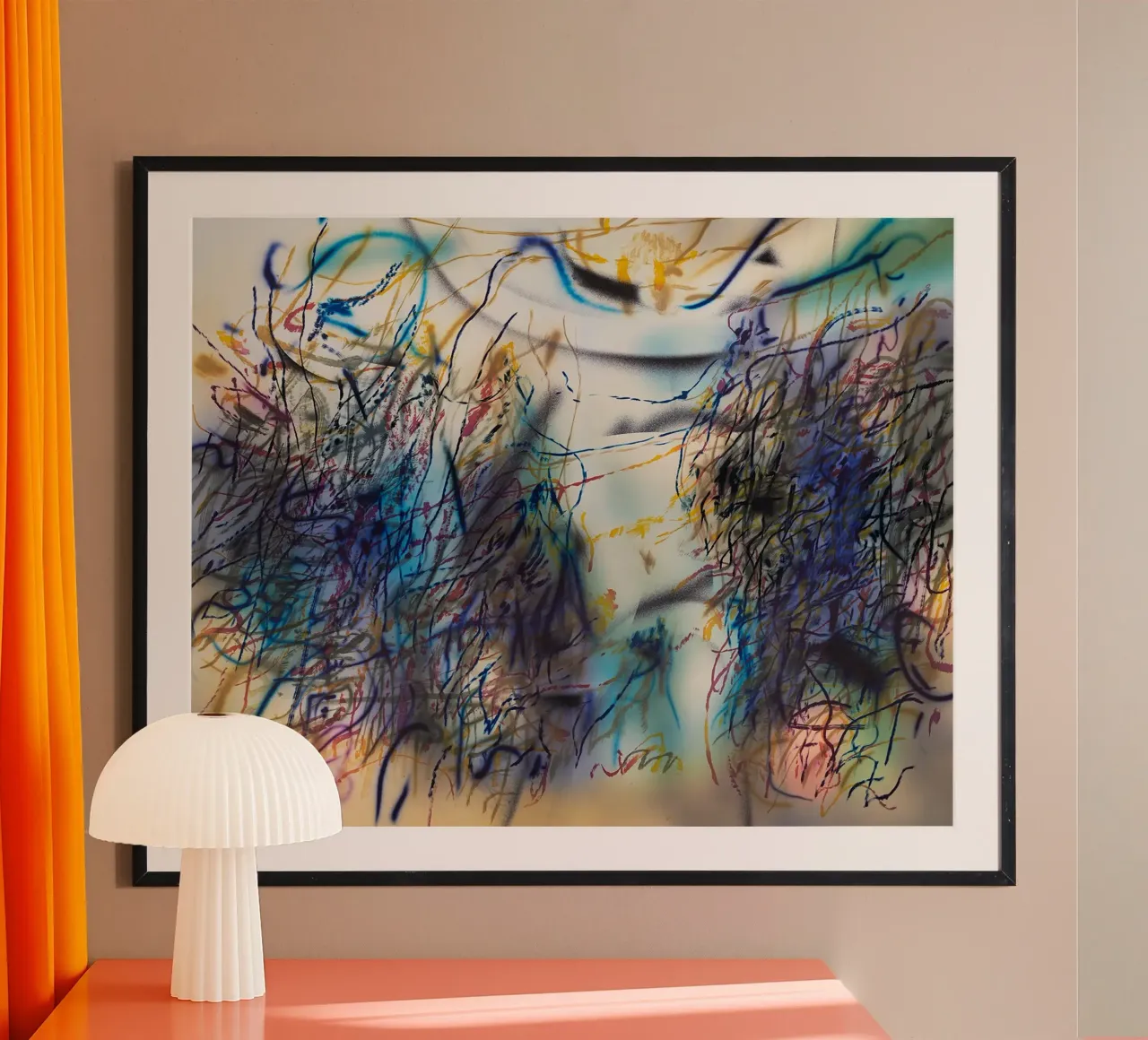 Slouching Towards Bethlehem poster with wooden frame by Ruthie-Talavera