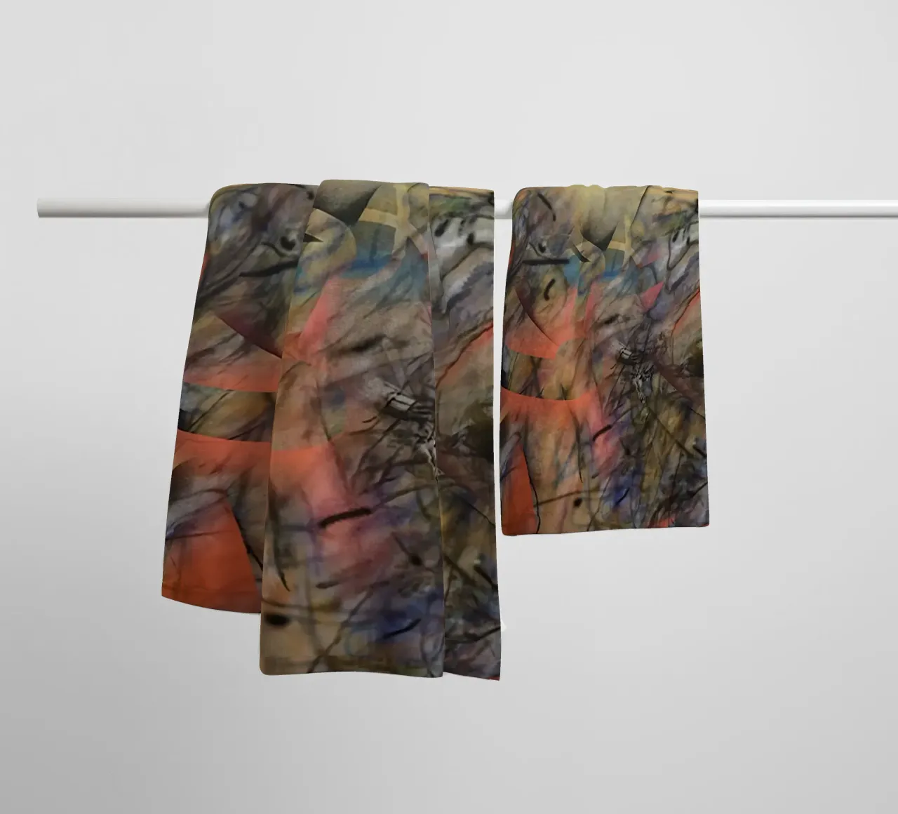 The Space of Half an Hour towel by Ruthie-Talavera