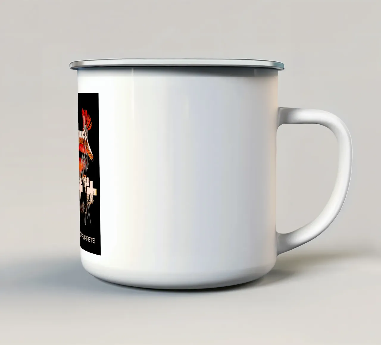 Metallichead - Master Of Puppets 3 tazza in smalto da music soul