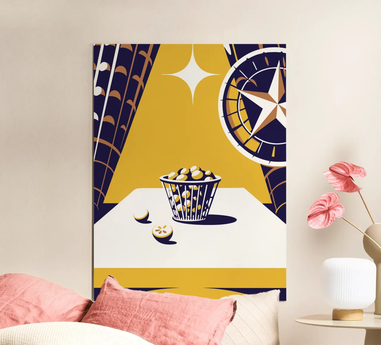 Frutta al limone poster con telaio in plastica da STORE PRESENCE