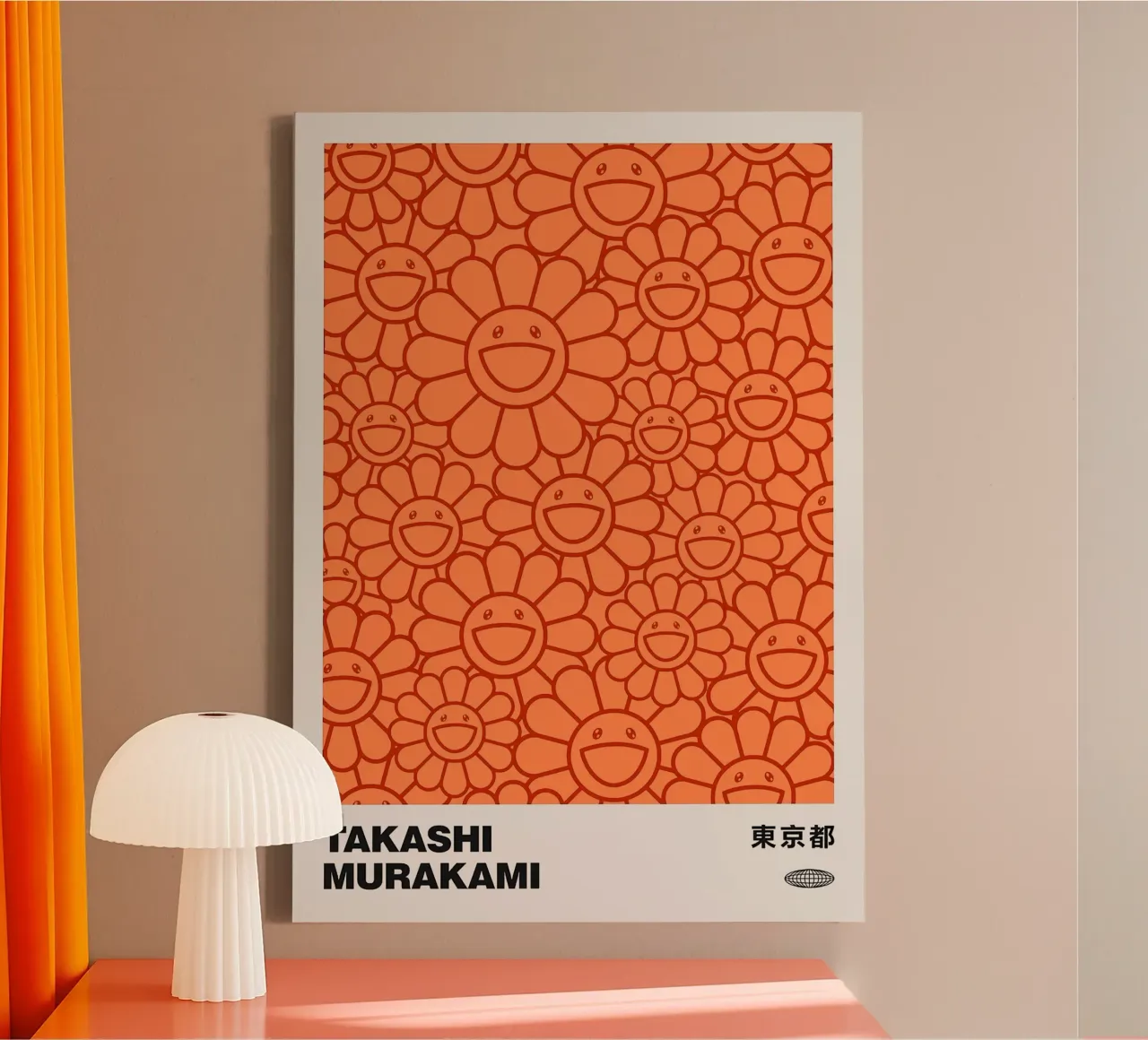 Zonnebloem canvas met Baklijst van Richard Wickham