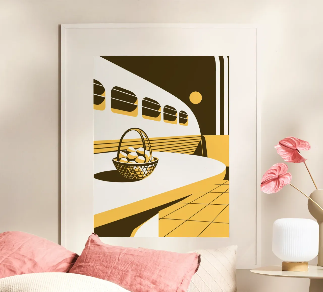 Frutta al limone poster con telaio in plastica da STORE PRESENCE