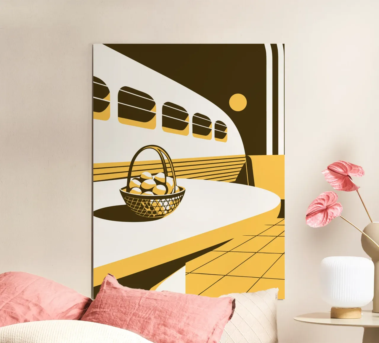 Frutta al limone poster con telaio in plastica da STORE PRESENCE