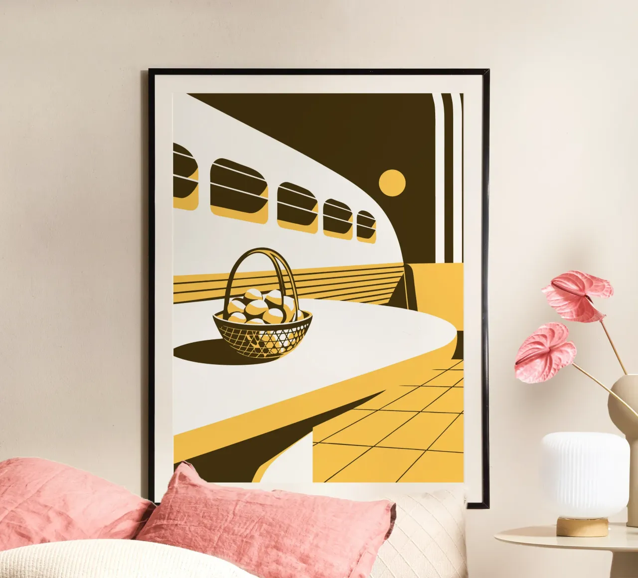 Frutta al limone poster con telaio in plastica da STORE PRESENCE