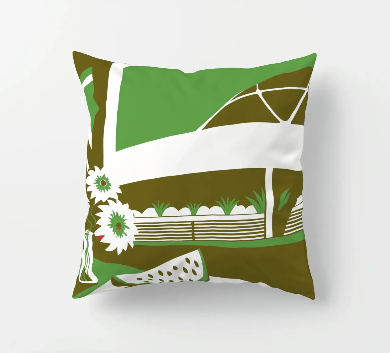 Anguria e fiori cuscino da STORE PRESENCE